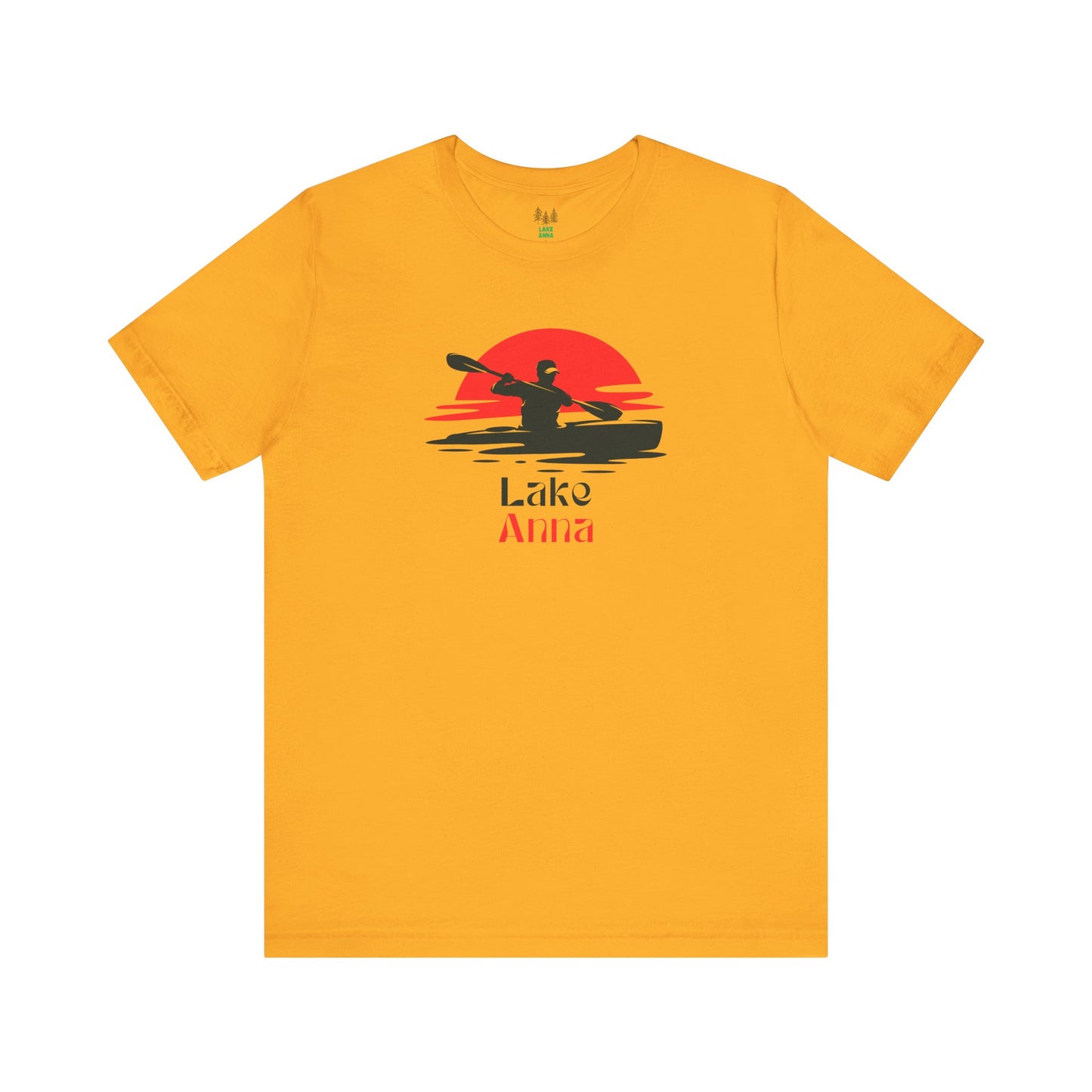 Lake Anna Tee - Kayaking Graphic Unisex Jersey Short Sleeve Shirt, Outdoor Adventure Gift, Summer Vibes, Lake Lover Apparel