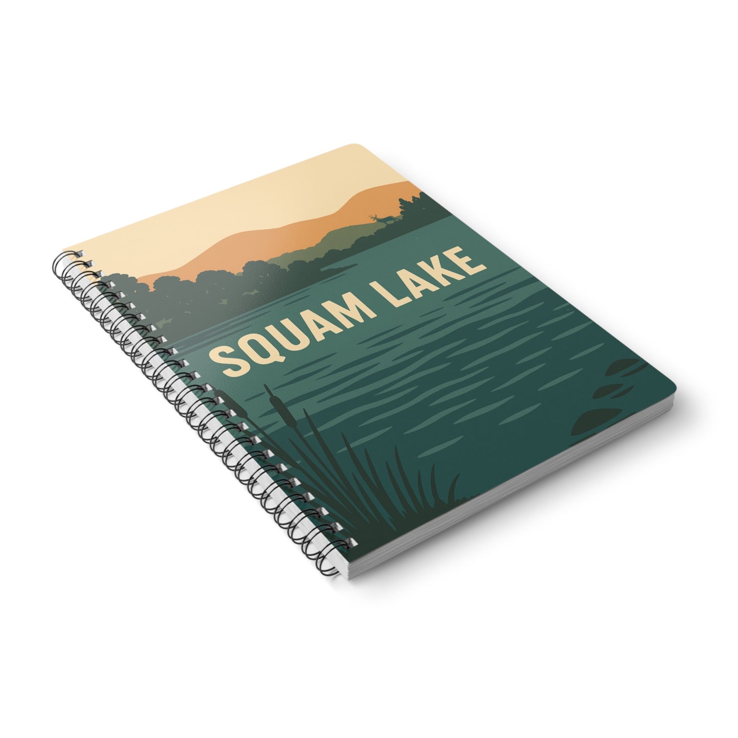 Squam Lake Wirobound Softcover Notebook, A5