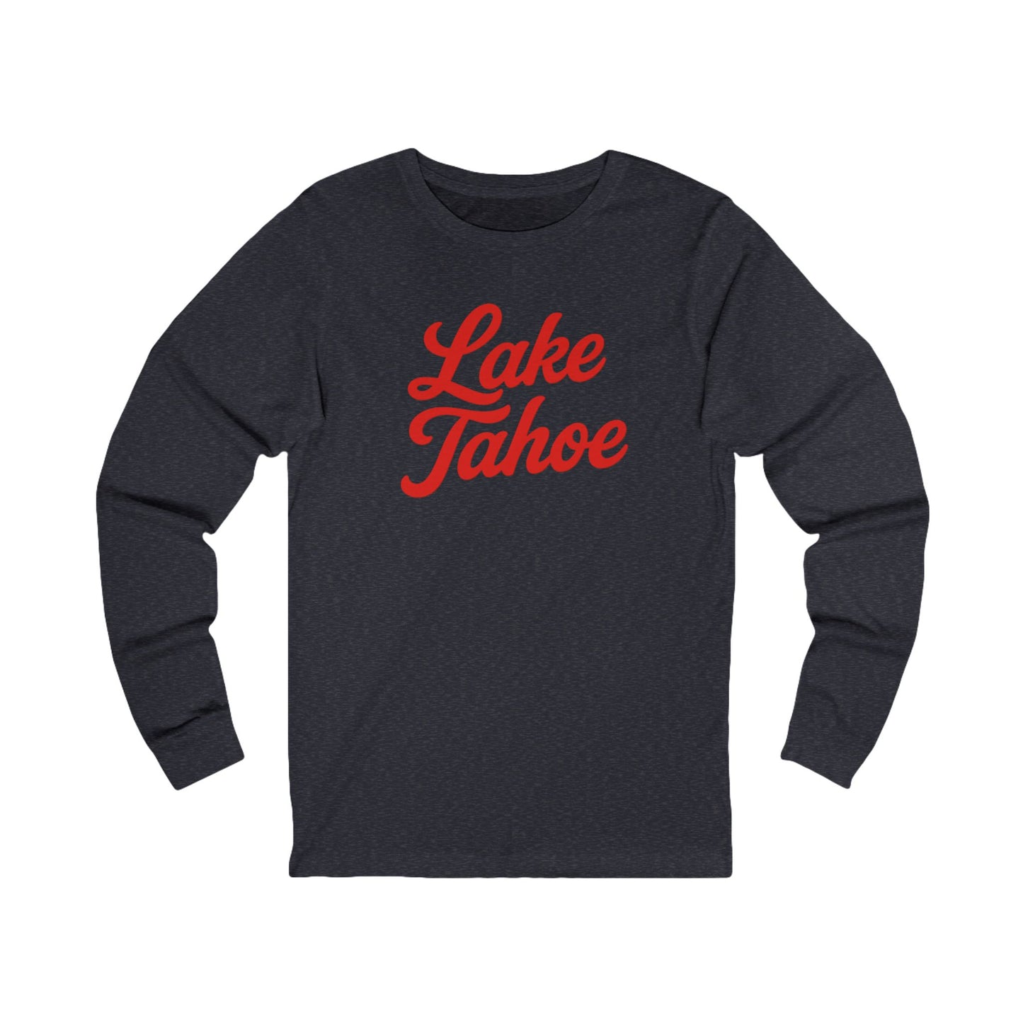 Lake Tahoe Long Sleeve Tee, Cozy Unisex Shirt for Outdoor Lovers, Perfect for Lake Days, Casual Wear, Gift Idea