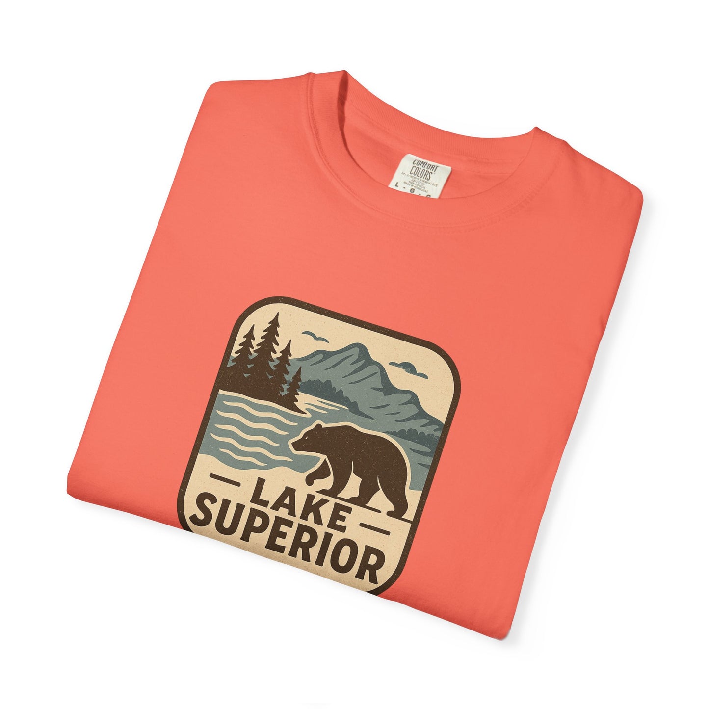 Lake Superior Unisex T-Shirt, Casual Graphic Tee, Nature Lover Gift, Outdoor Adventure Shirt, Vacation Souvenir, Summer Wear