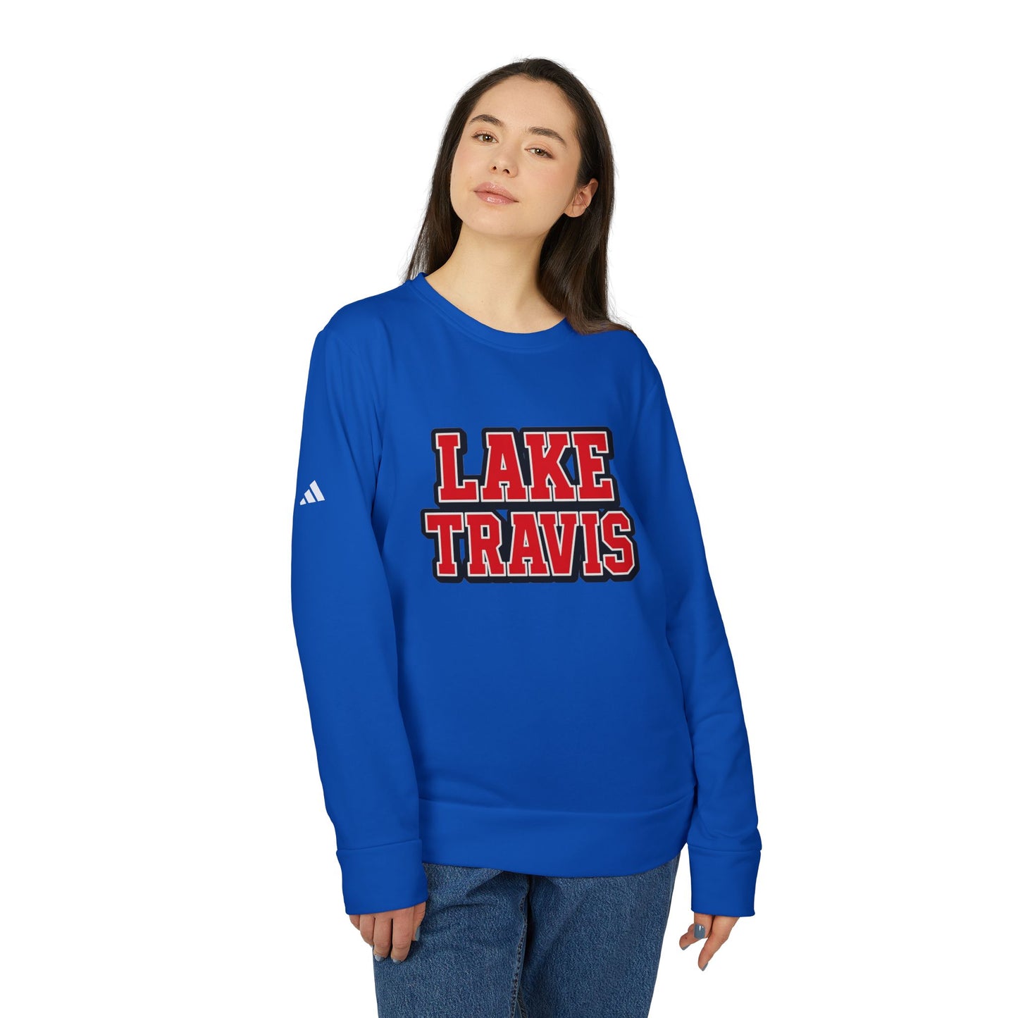 Lake Travis Adidas Unisex Fleece Crewneck Sweatshirt
