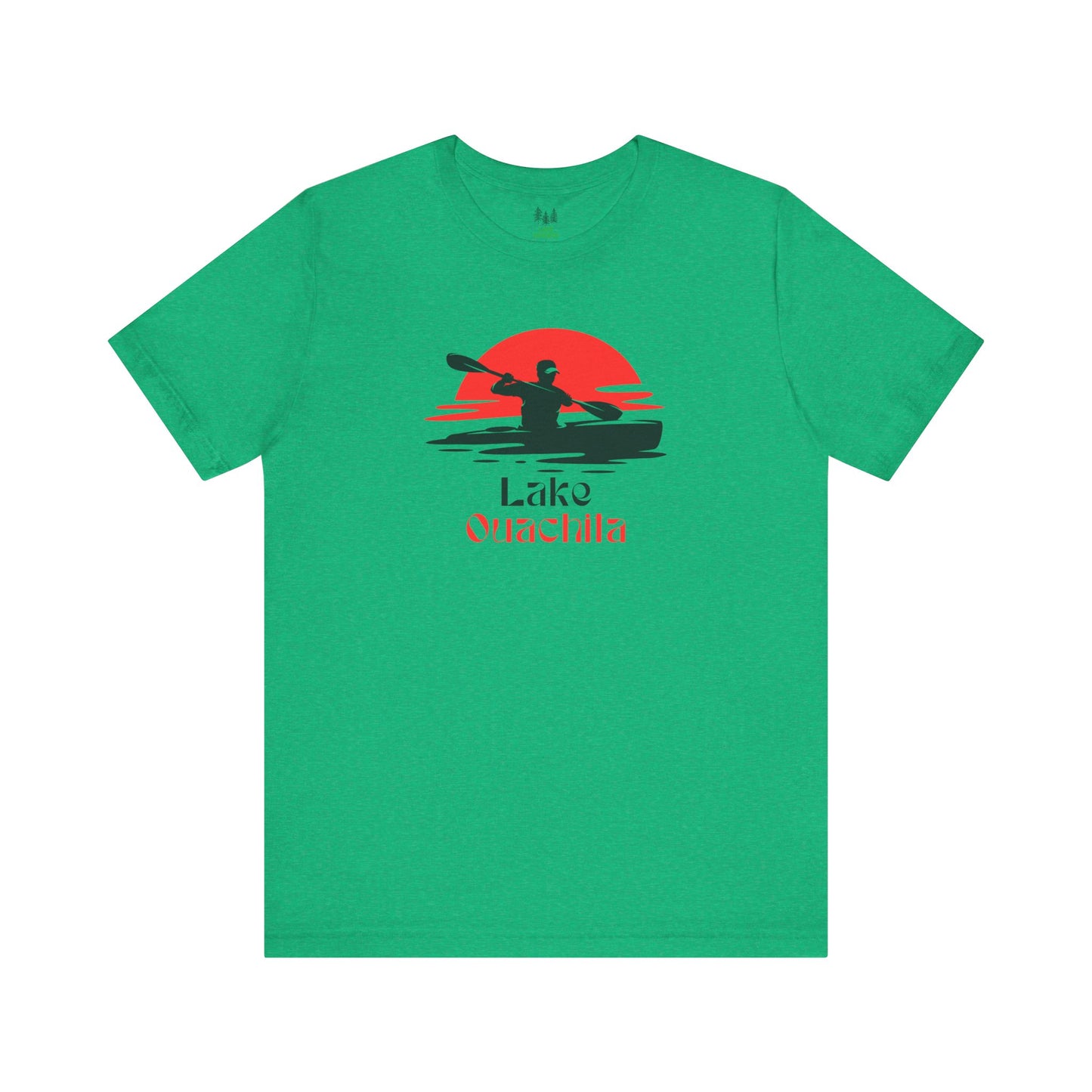 Lake Ouachita Tee - Kayaking Graphic Unisex Jersey Short Sleeve Shirt, Outdoor Adventure Gift, Summer Vibes, Lake Lover Apparel