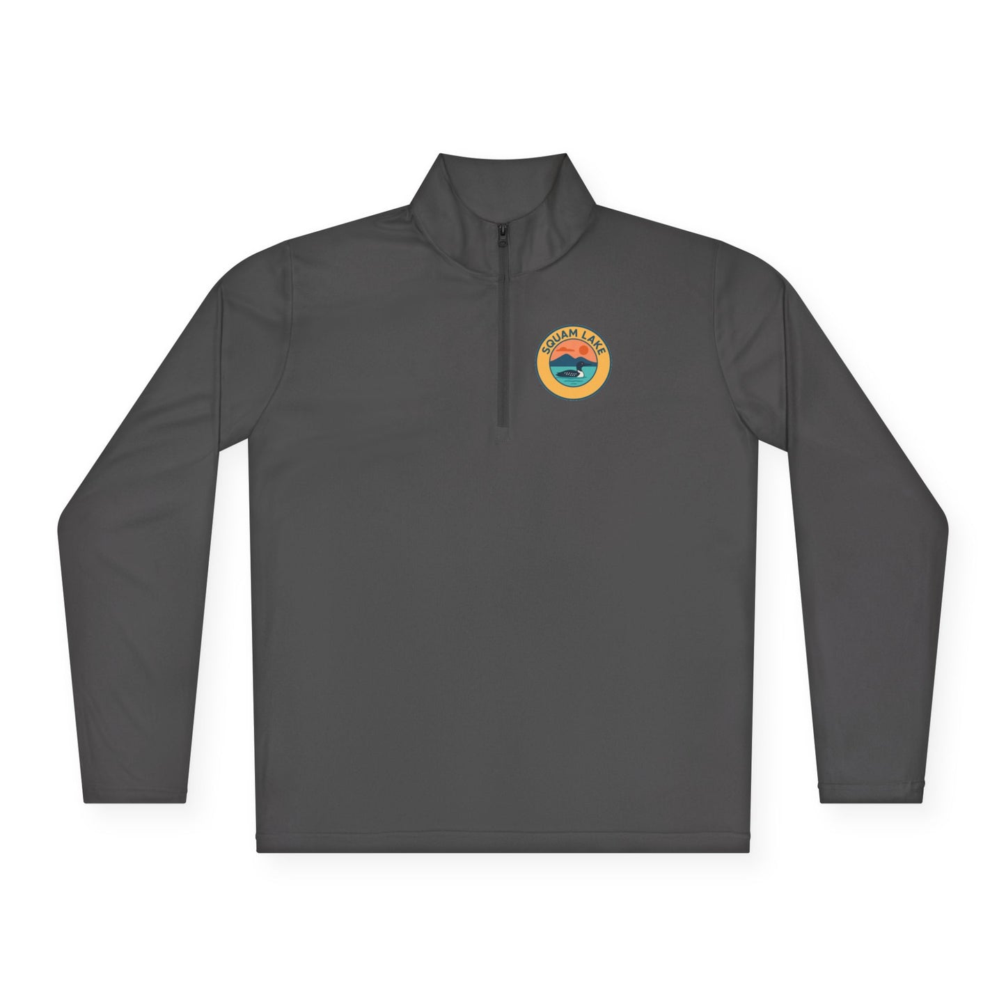 Cozy Unisex Quarter-Zip Pullover, Lake Apparel, Outdoor Gear, Relaxed Fit Layering, Gift for Nature Lovers