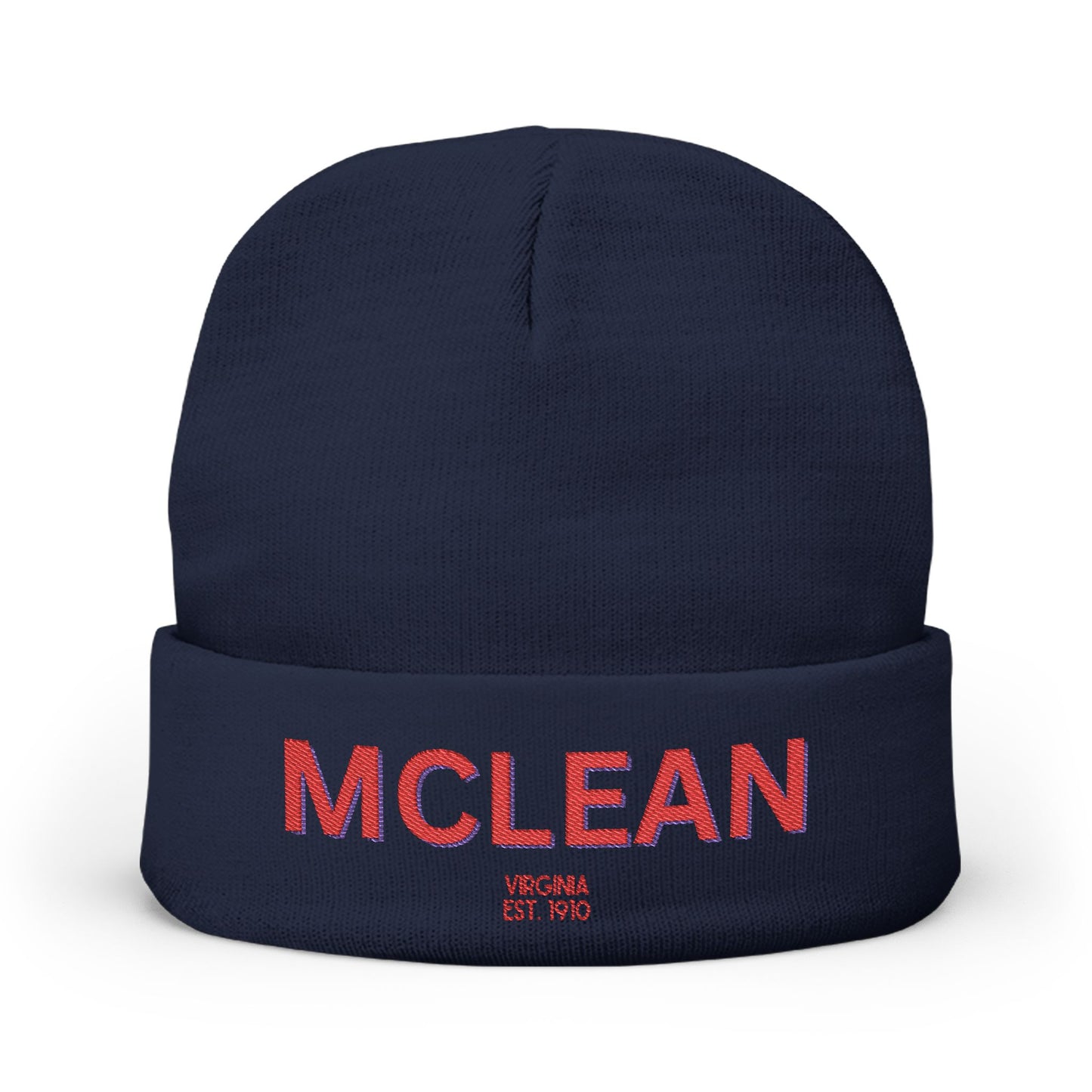 McLean Cozy Custom Knit Beanie - Personalized Hat, Winter Accessory, Gifts for Him, Her, Stylish Warmth