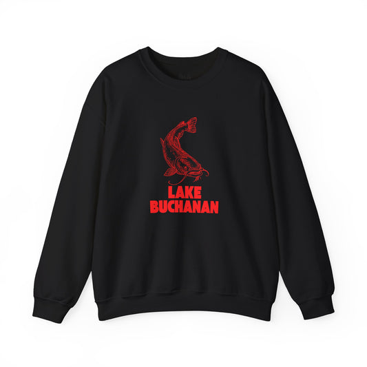 Lake Buchanan Fishing Sweatshirt, Cozy Crewneck, Perfect for Outdoorsy Lovers, Casual Wear, Gift for Nature Enthusiasts, Lake Life Apparel