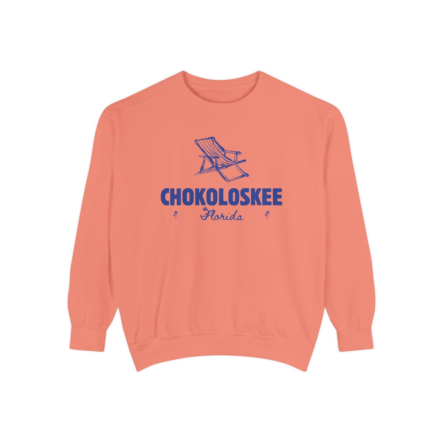 Chokoloskee Vibes Unisex Sweatshirt | Garment-Dyed Comfort, Perfect for Casual Outings, Travel, Gifts, Autumn Days