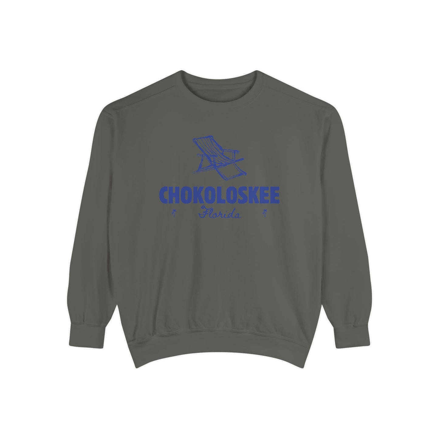 Chokoloskee Vibes Unisex Sweatshirt | Garment-Dyed Comfort, Perfect for Casual Outings, Travel, Gifts, Autumn Days