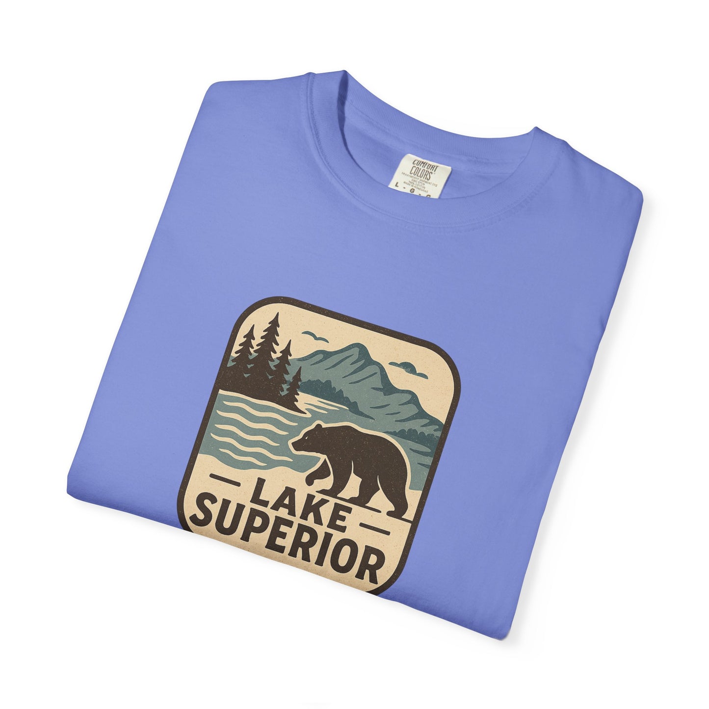 Lake Superior Unisex T-Shirt, Casual Graphic Tee, Nature Lover Gift, Outdoor Adventure Shirt, Vacation Souvenir, Summer Wear