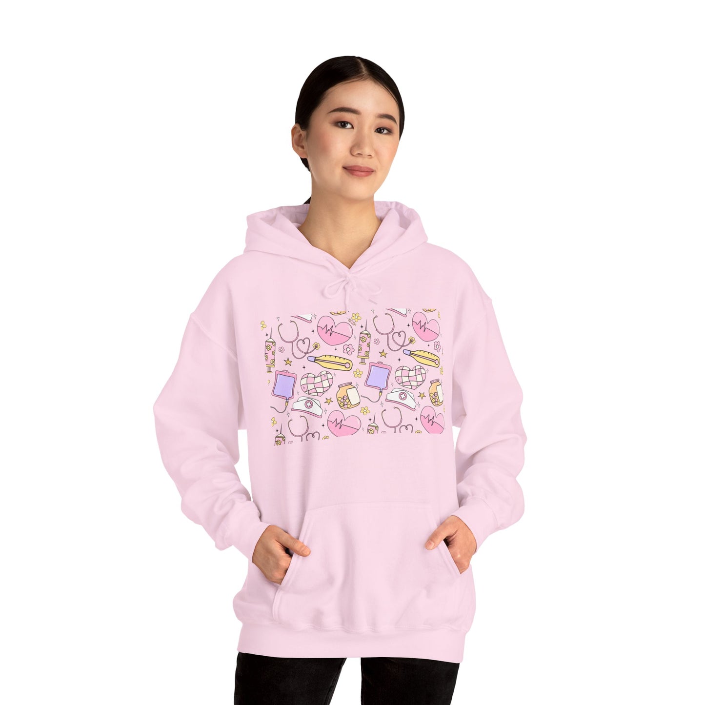 Nurse Cute Foodie Graphic Sweatshirt, Cozy Food Lover Pullover, Trendy Unisex Hoodie, Gift for Foodies, Cute Casual Wear