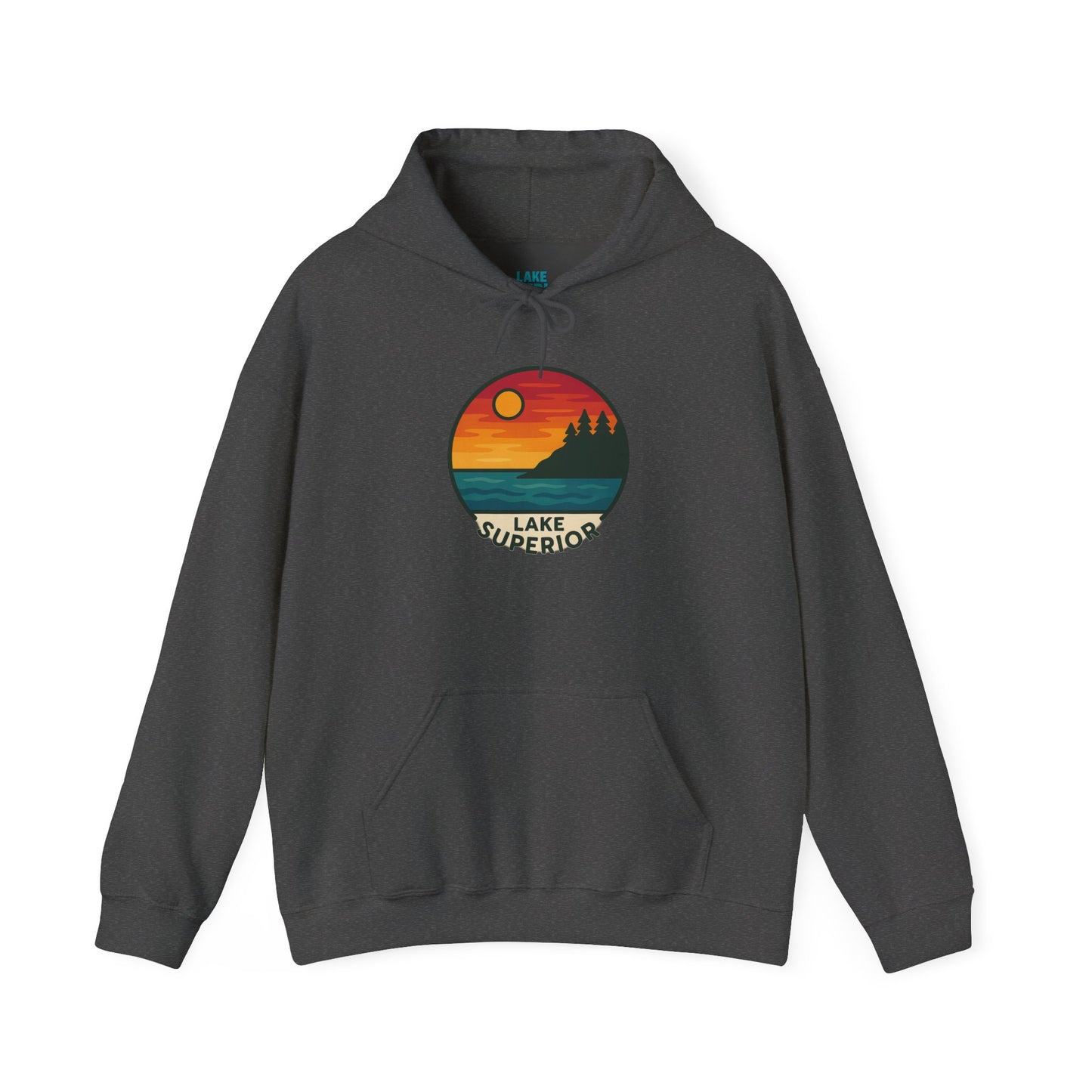 Lake Superior Hoodie, Cozy Casual Wear, Unisex Sweatshirt, Lake Lover Gift, Outdoor Adventure Apparel, Summer Retreat Fashion