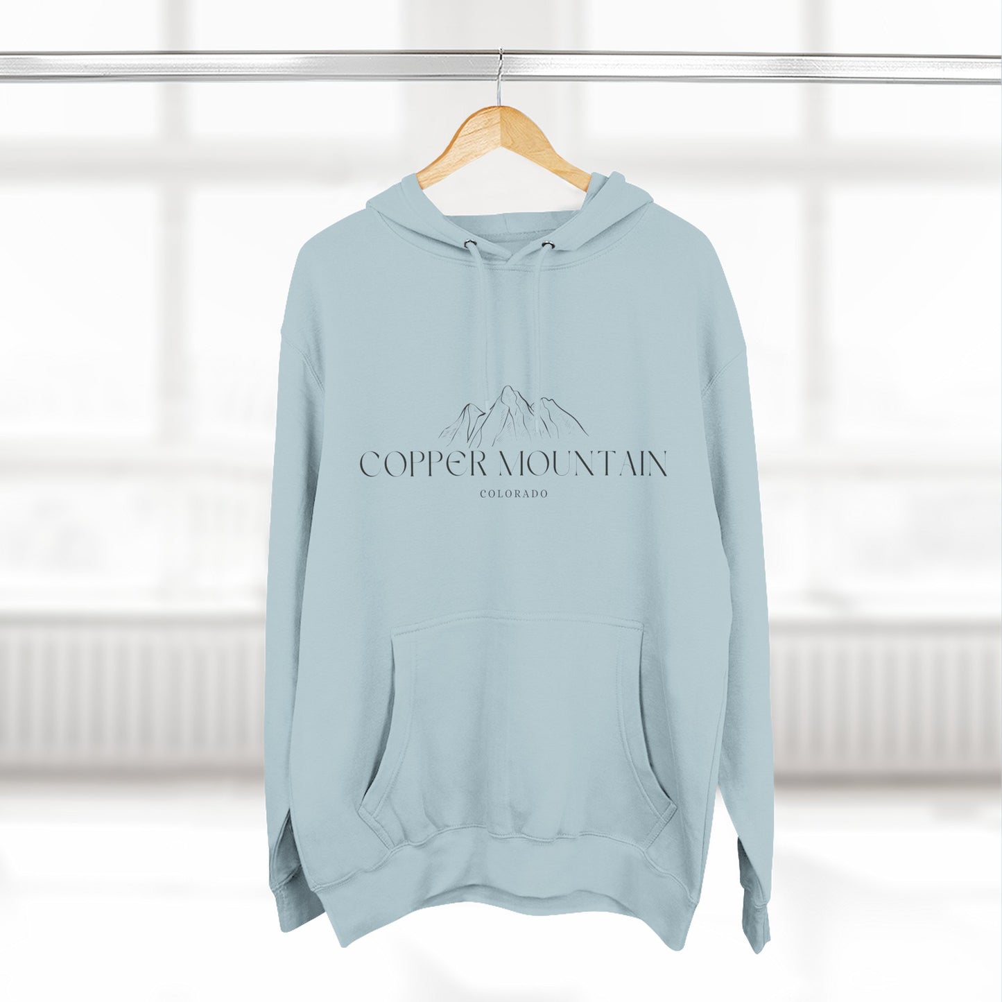 Copper Mountain Inspired Fleece Hoodie, Casual Wear, Relaxation, Gift for Autumn Lovers, Travel Essential