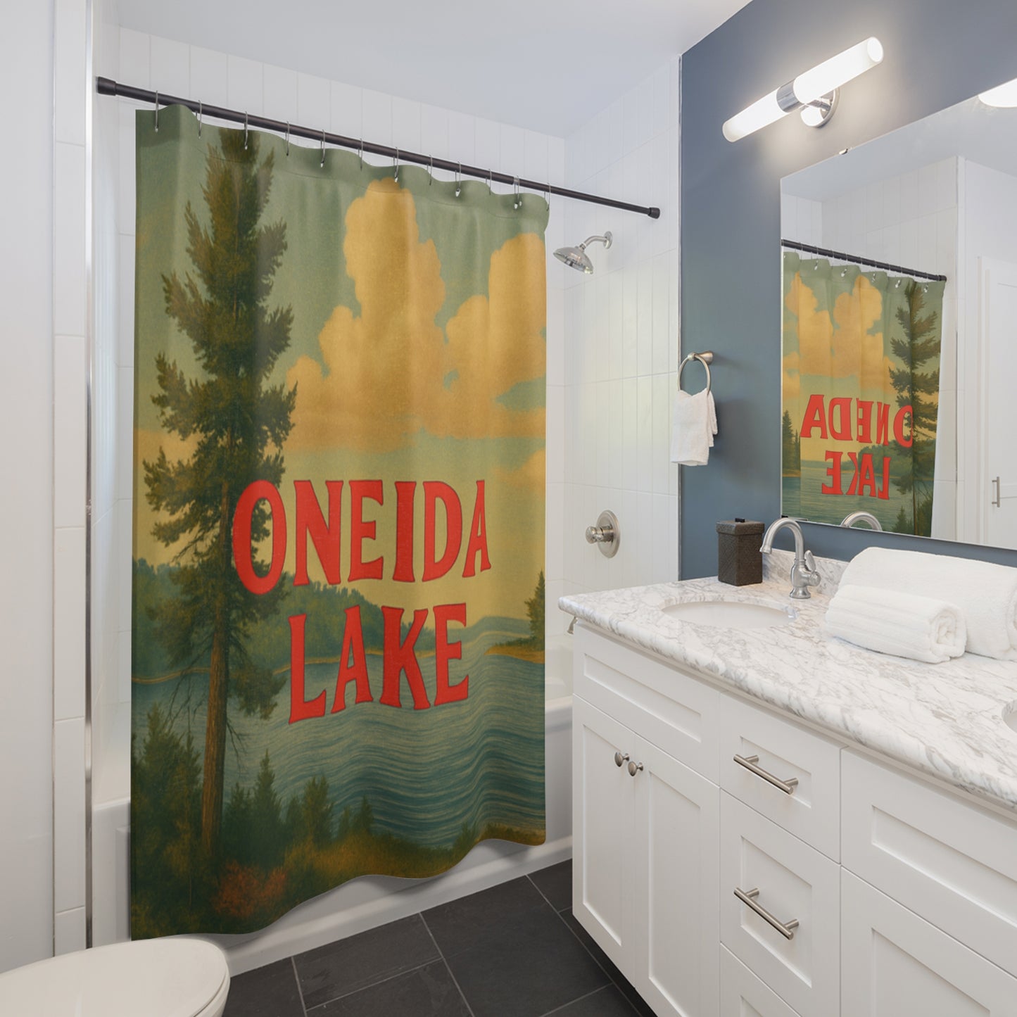 Oneida Lake Shower Curtains