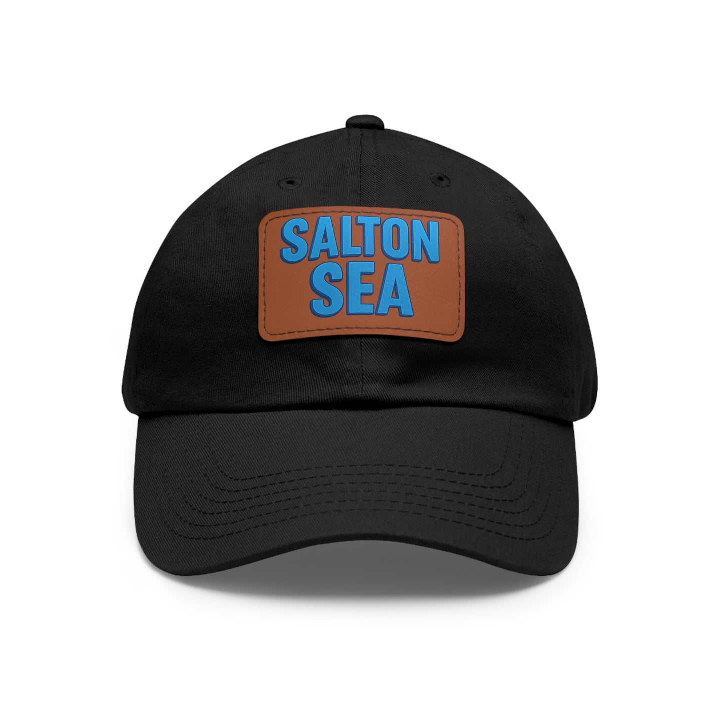Salton Sea Dad Hat with Leather Patch (Rectangle)