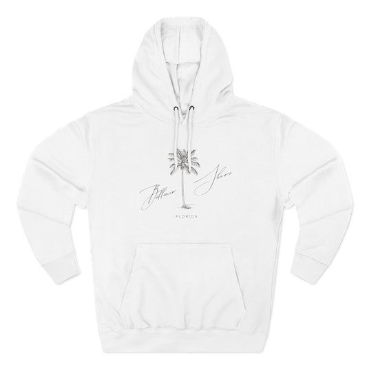 Belleair Shore Stylish Three-Panel Fleece Hoodie for Cozy Days, Casual Wear, Warm Layering, Gift for Him or Her