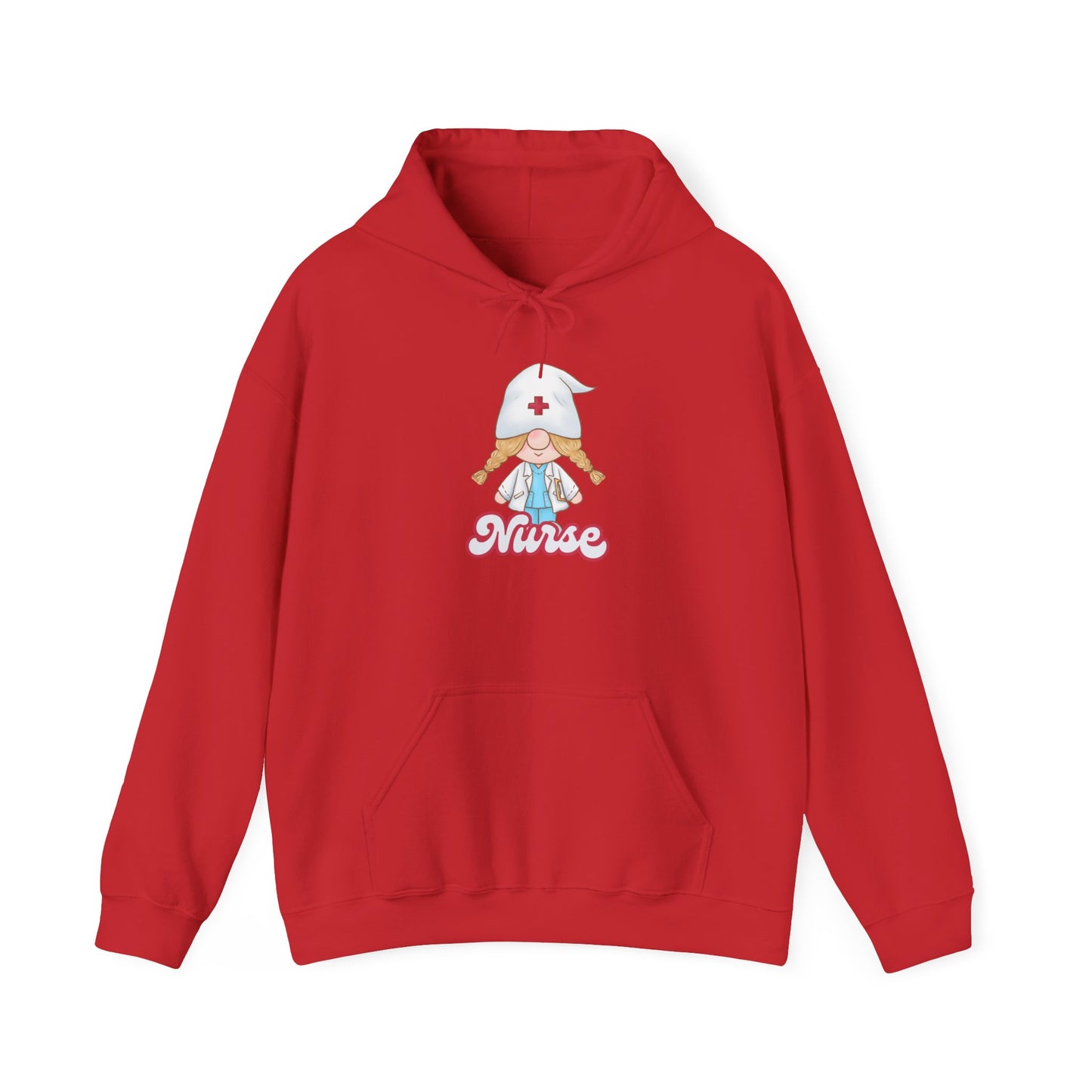 Nurse Cartoon Hoodie - Cozy Unisex Sweatshirt, Gift for Healthcare Workers, Nursing Student Apparel, Medical Profession Hoodie