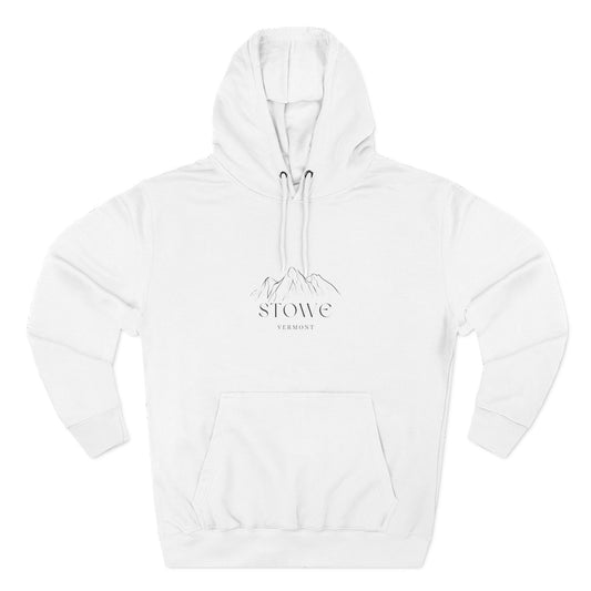 Stowe Inspired Fleece Hoodie, Casual Wear, Relaxation, Gift for Autumn Lovers, Travel Essential