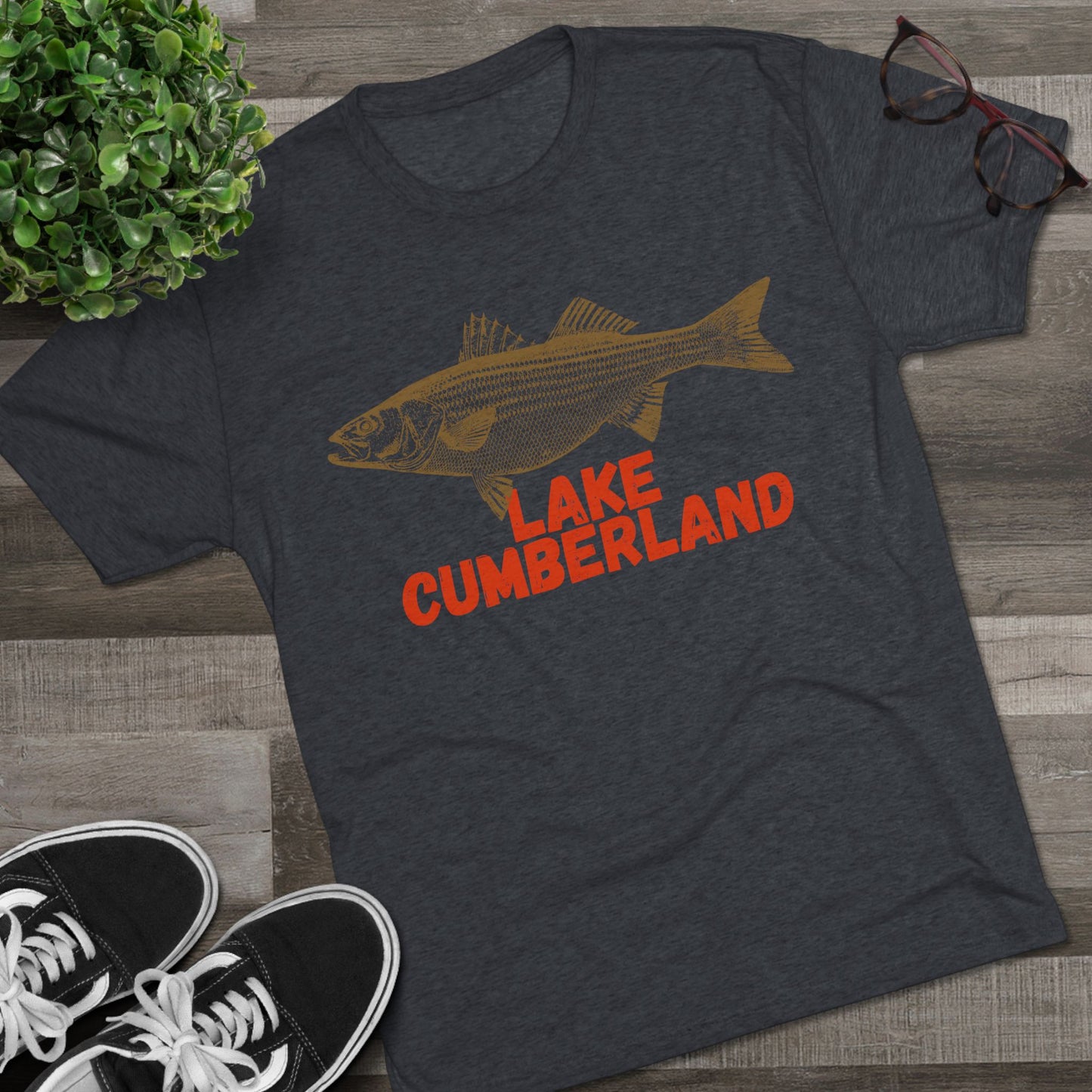 Lake Cumberland Fishing Tee, Unisex Crew Neck Shirt, Summer Lake Apparel, Gift for Fishermen, Outdoor Adventure T-Shirt, Lake House Style