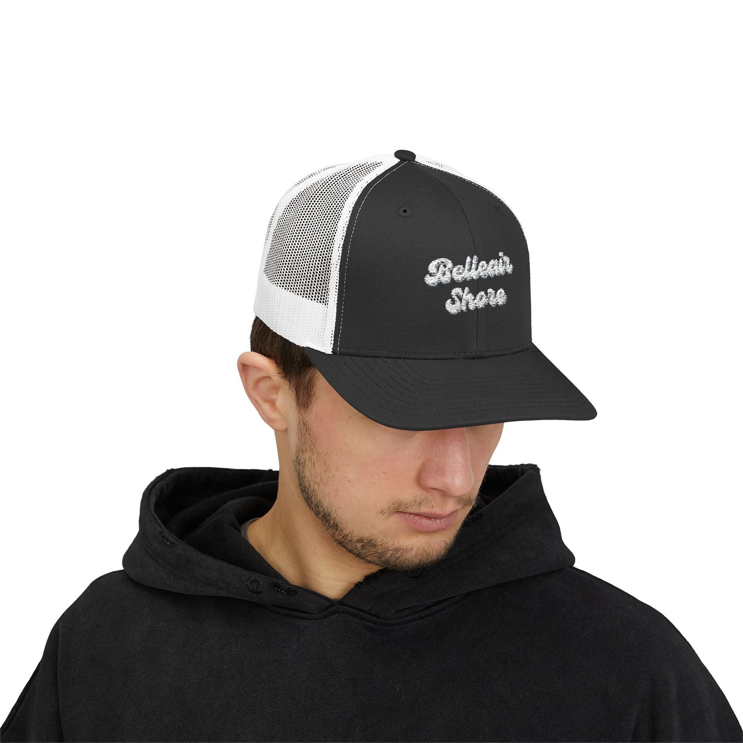 Belleair Shore Sparkly Trucker Cap with Rhinestone 'Ballin' Style' Design | Trendy Snapback Hat for Fashion Lovers, Unisex Gift for Holidays