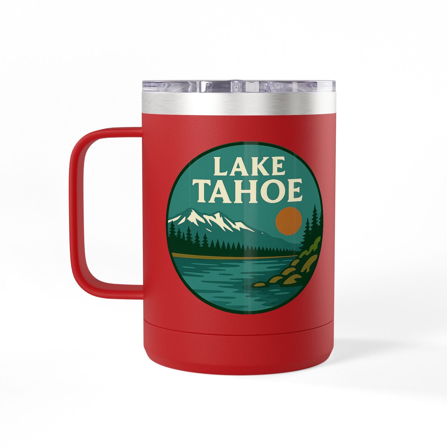 Lake Tahoe Coffee Mug Tumbler, 15oz