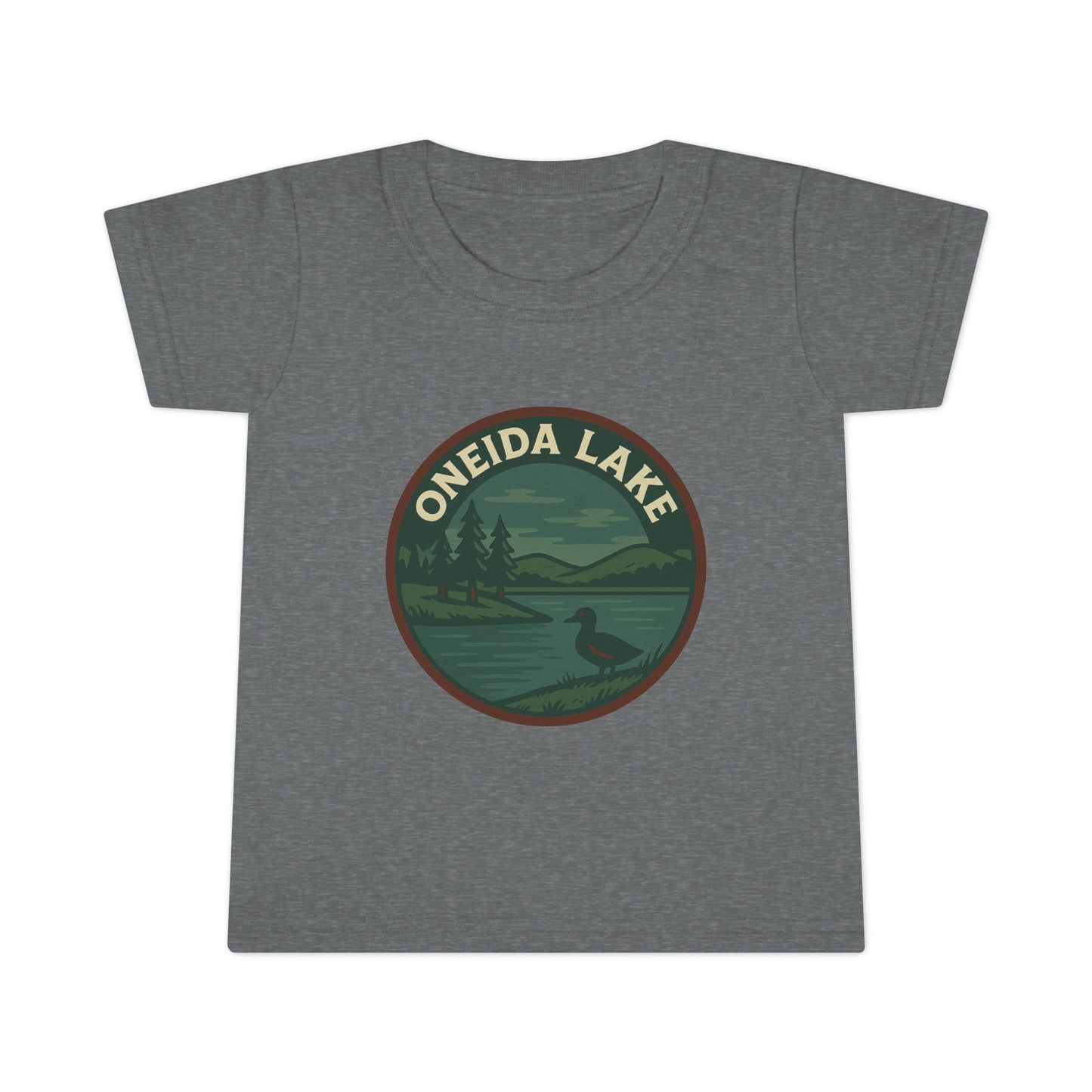 Oneida Lake Toddler T-Shirt | Nature Lovers Kids Tee | Cute Gift for Birthdays, Holidays, Family Outings, Summer Fun, Eco-Friendly Kids
