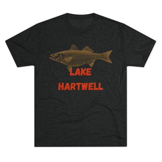 Lake Hartwell Fishing Tee, Unisex Crew Neck Shirt, Summer Lake Apparel, Gift for Fishermen, Outdoor Adventure T-Shirt, Lake House Style