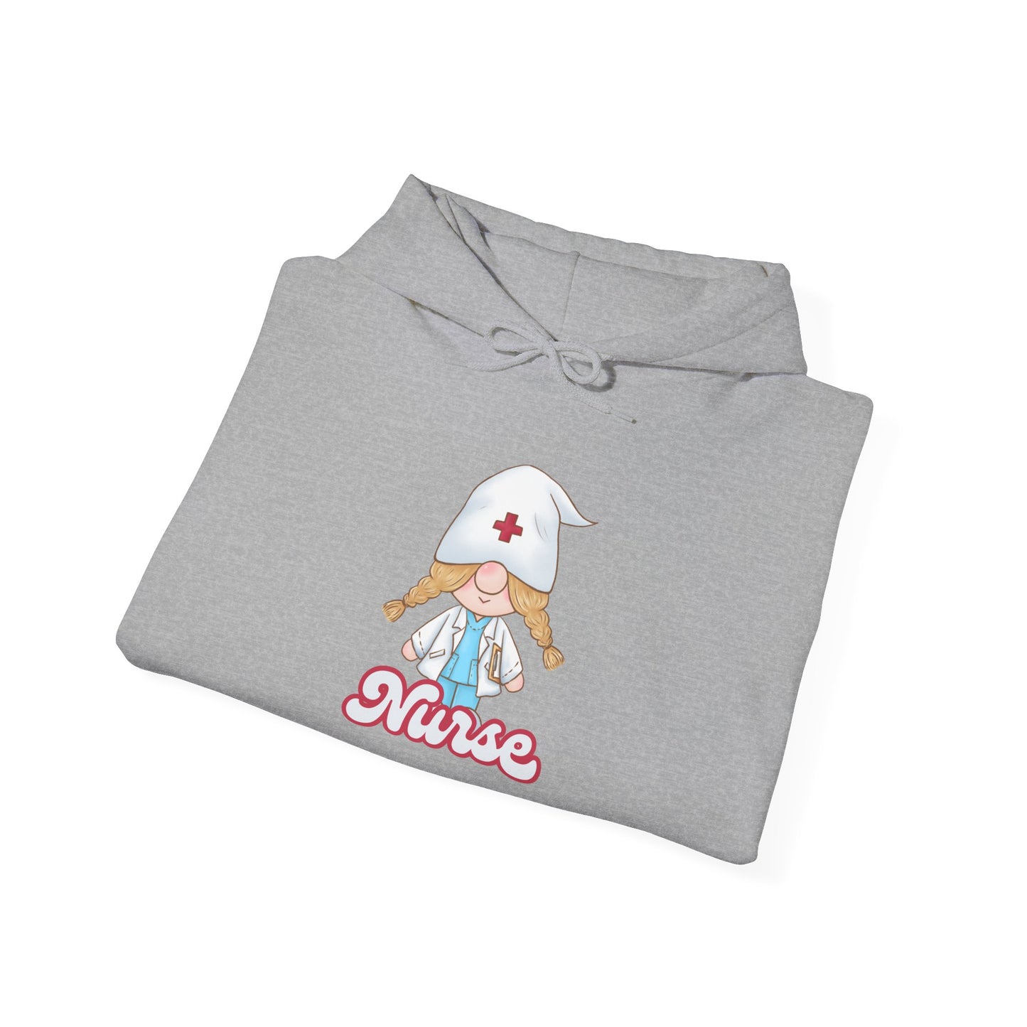 Nurse Cartoon Hoodie - Cozy Unisex Sweatshirt, Gift for Healthcare Workers, Nursing Student Apparel, Medical Profession Hoodie