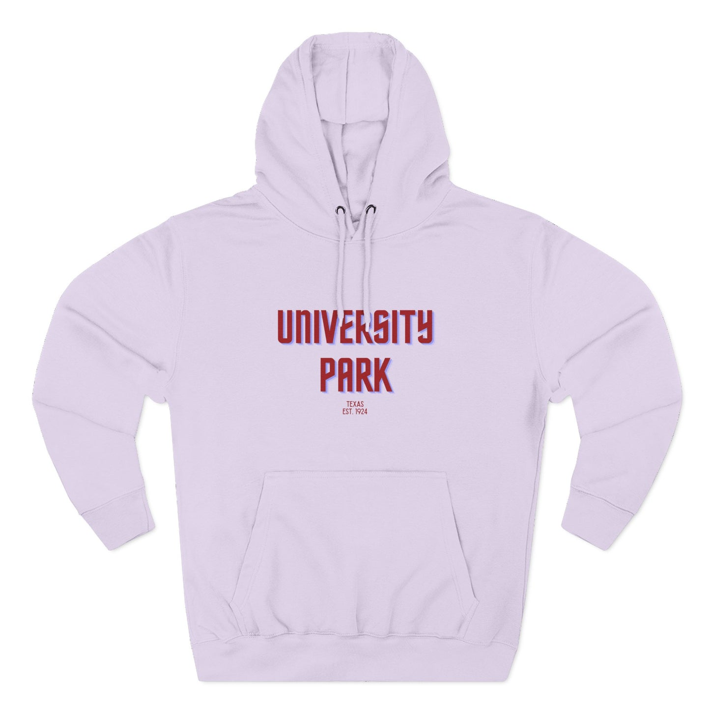 University Park Fleece Hoodie, Casual Sweatshirt, Cozy Layering Piece, Perfect Gift for All Occasions, Stylish Streetwear