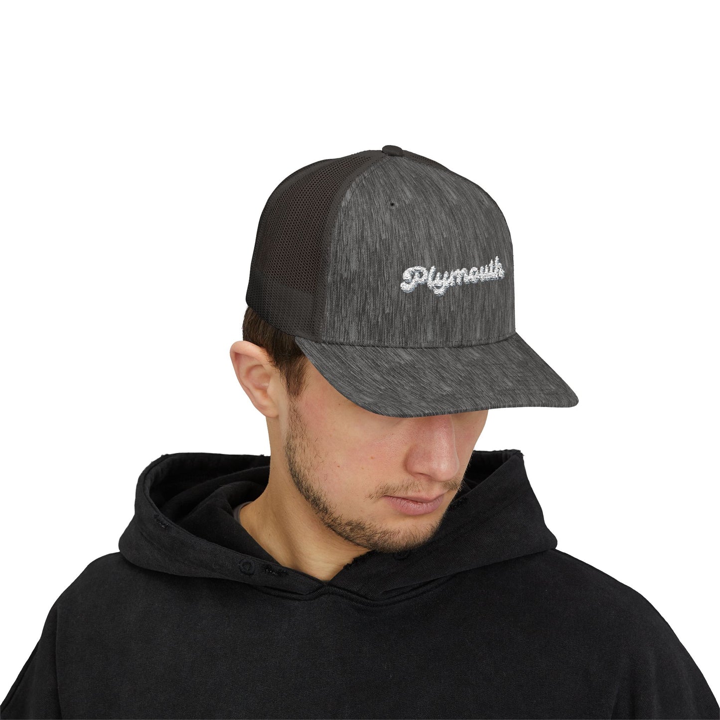 Plymouth Sparkly Trucker Cap with Rhinestone 'Ballin' Style' Design | Trendy Snapback Hat for Fashion Lovers, Unisex Gift for Holidays