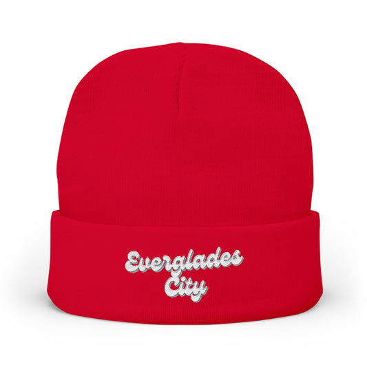 Everglades City Cozy Embroidered Knit Beanie | Winter Hat, Casual Fashion Accessory, Gift for Him/Her, Cozy Style, Outdoor Wear