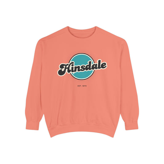 Hinsdale Vintage Sweatshirt, Cozy Unisex Pullover, Retro Style, Perfect for Casual Outfits, Gift for Him or Her