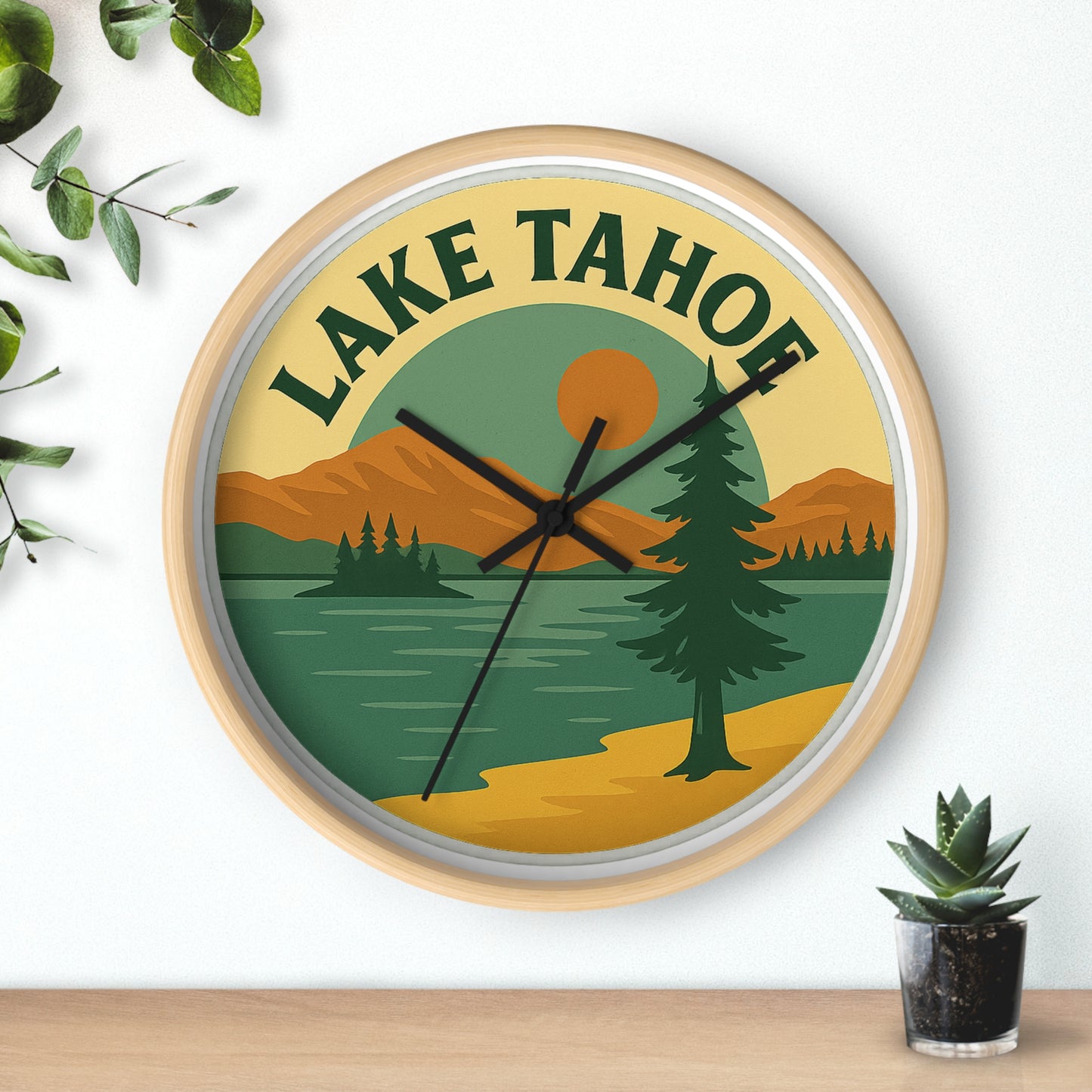 Lake Tahoe Wall Clock