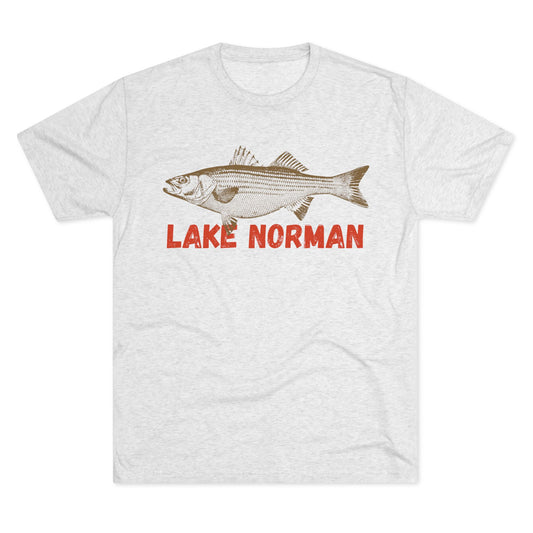 Lake Norman Fishing Tee, Unisex Crew Neck Shirt, Summer Lake Apparel, Gift for Fishermen, Outdoor Adventure T-Shirt, Lake House Style