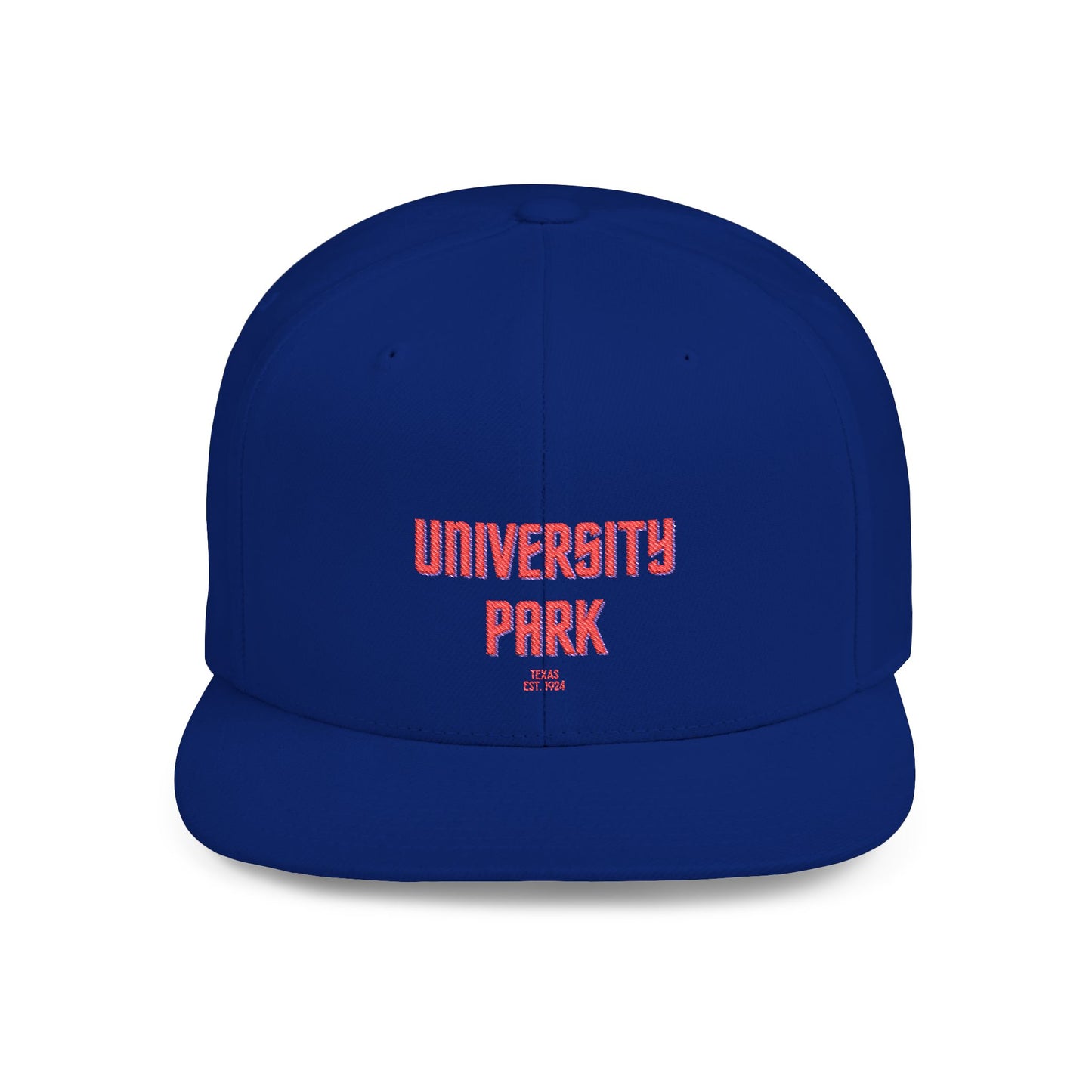 University Park Stylish Flat Bill Snapback Hat with Design, Perfect for Casual Outings, Streetwear, Gifts, Festivals, Everyday Wear