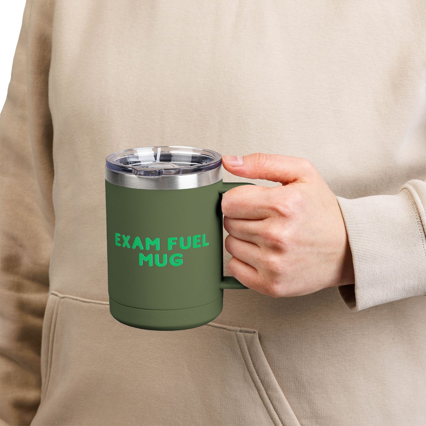 Exam Fuel Mug Tumbler | Perfect for Students, Study Sessions, Motivational Drinkware, Eco-Friendly Cup