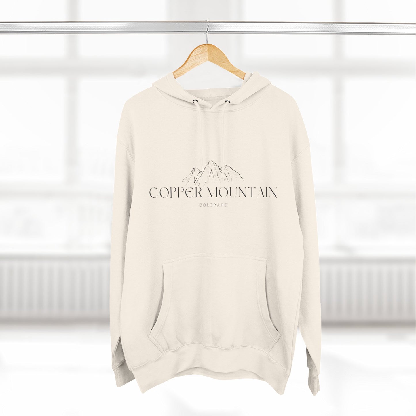 Copper Mountain Inspired Fleece Hoodie, Casual Wear, Relaxation, Gift for Autumn Lovers, Travel Essential