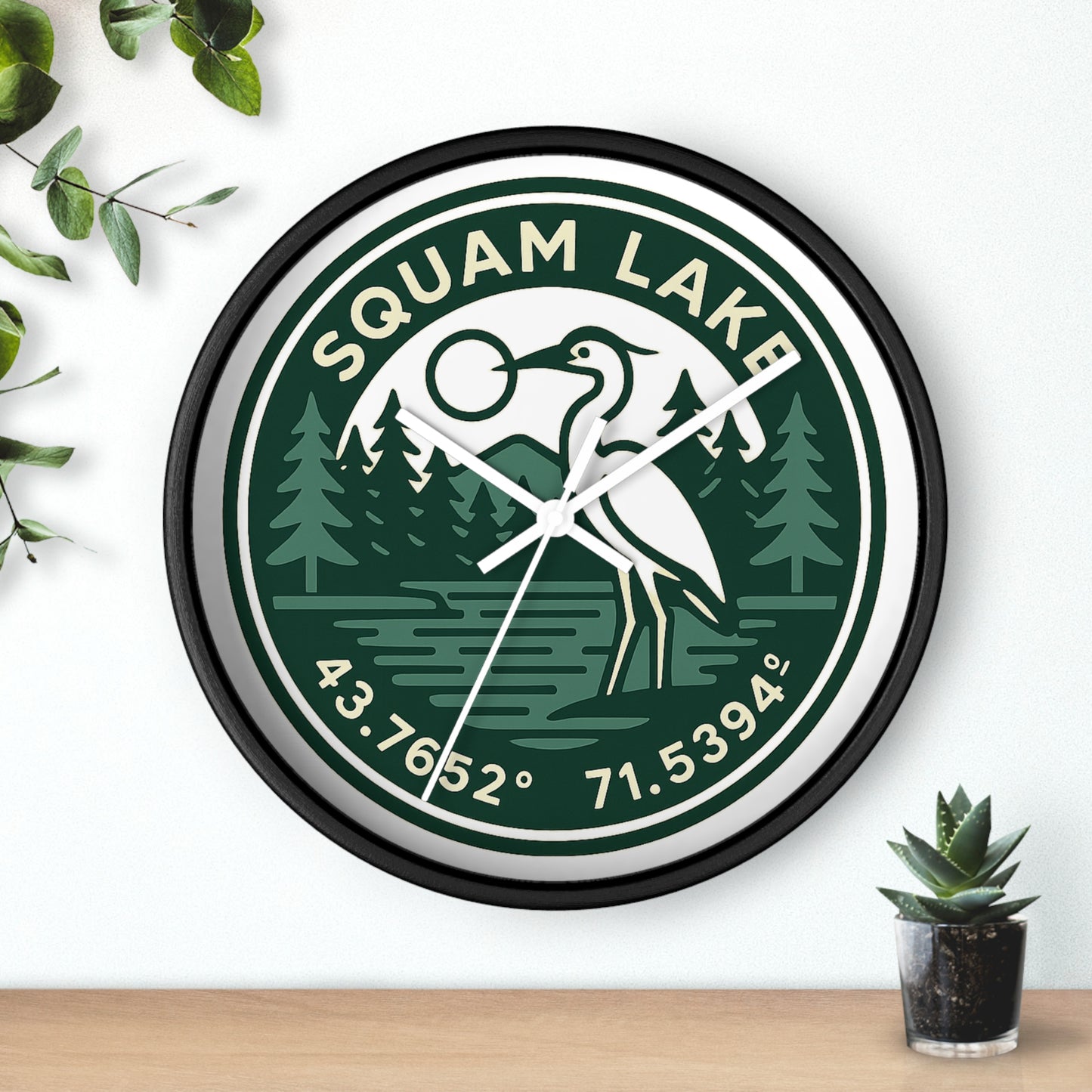 Squam Lake Wall Clock