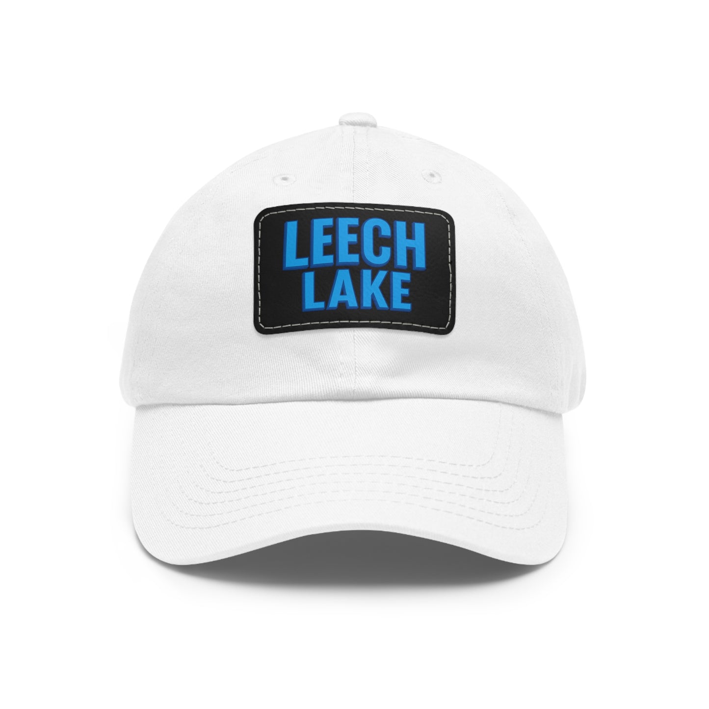 Leech Lake Dad Hat with Leather Patch (Rectangle)