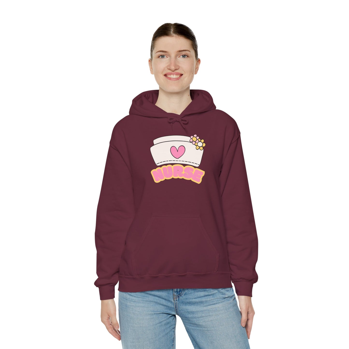 Nurse Love Hoodie | Cozy Unisex Sweatshirt, Gift for Healthcare Workers, Comfortable Nursing Apparel, Medical Appreciation Clothing
