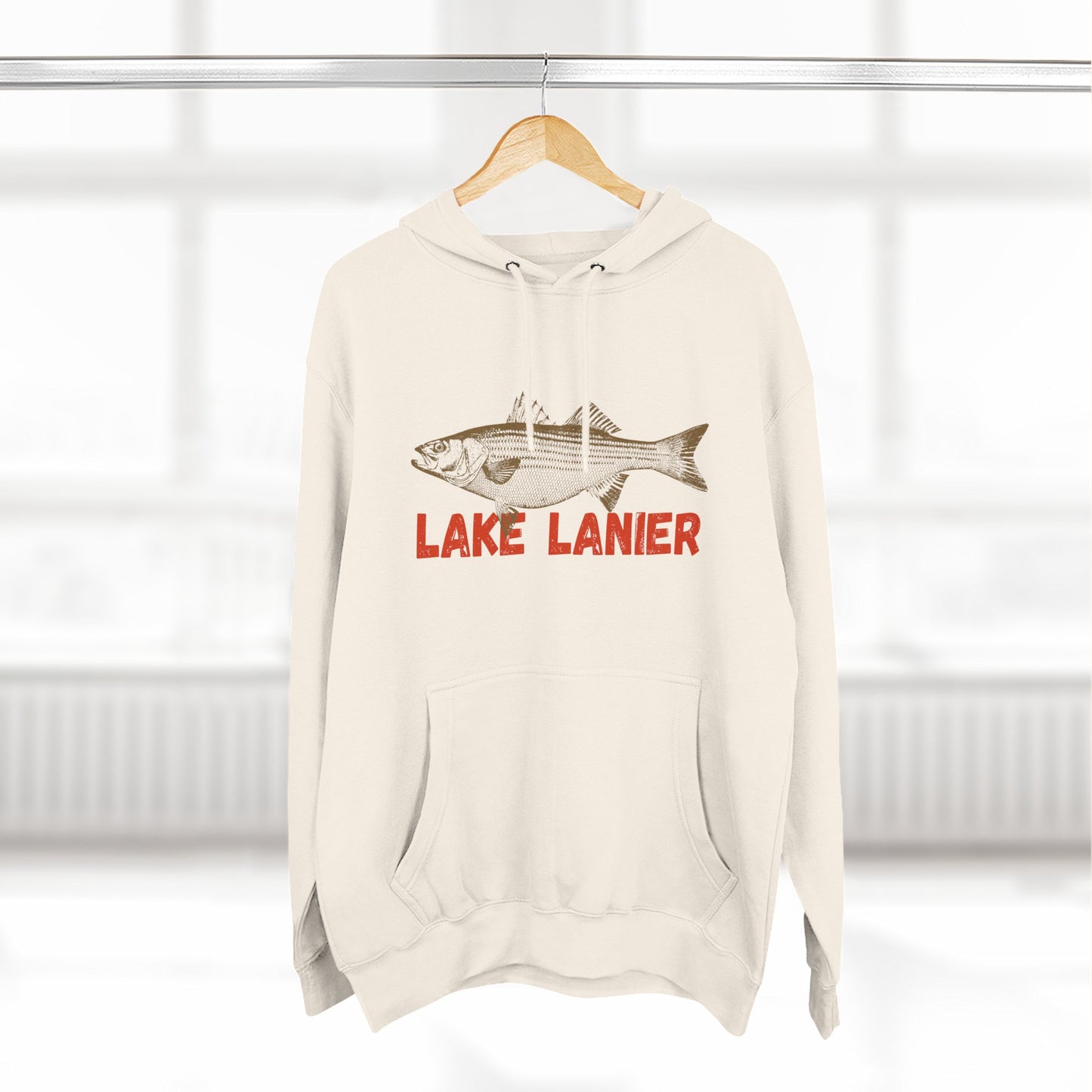 Lake Lanier Fishing Fleece Hoodie | Cozy Outdoor Style, Perfect Gift for Fishing Lovers, Summer & Winter Essentials, Lake Life Apparel