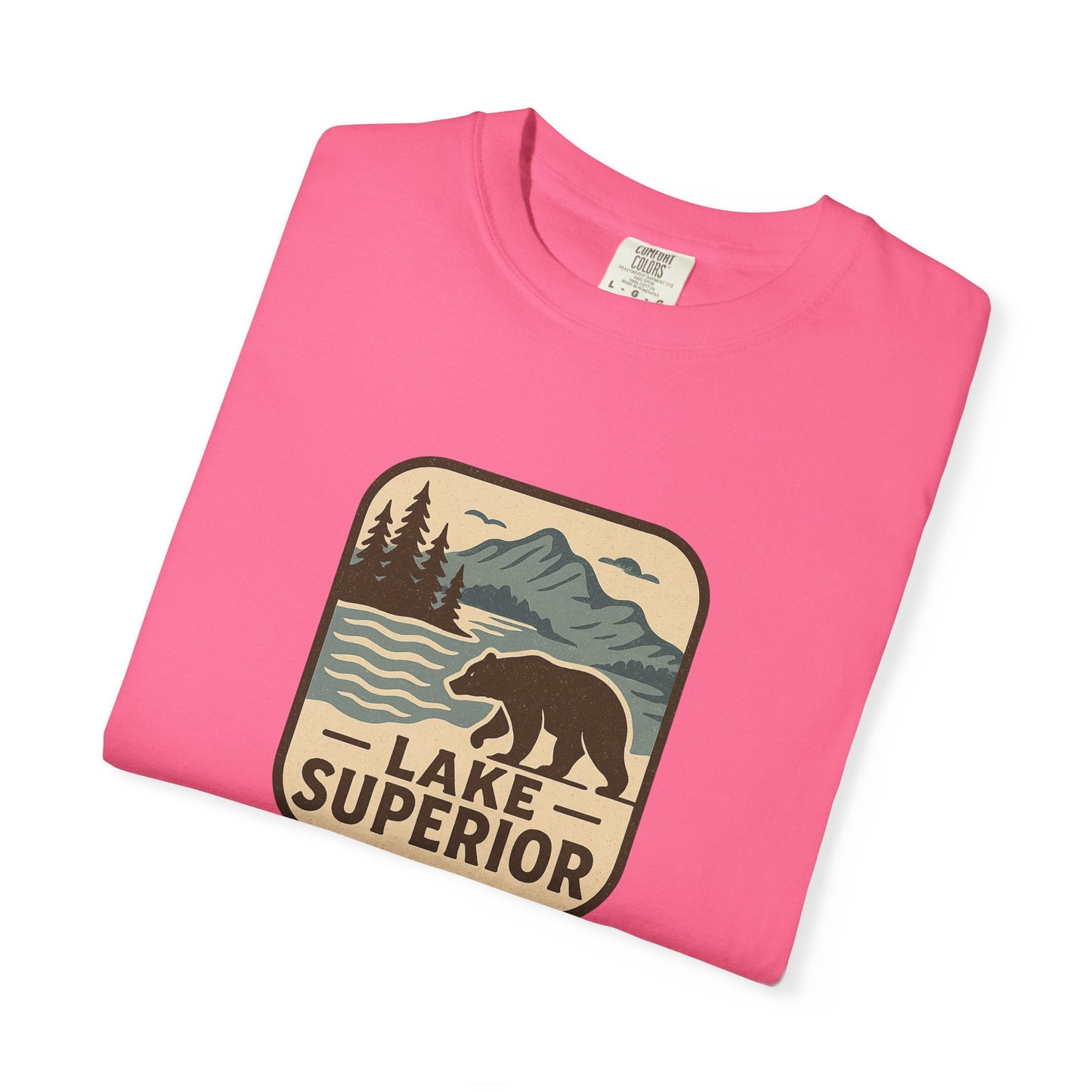 Lake Superior Unisex T-Shirt, Casual Graphic Tee, Nature Lover Gift, Outdoor Adventure Shirt, Vacation Souvenir, Summer Wear