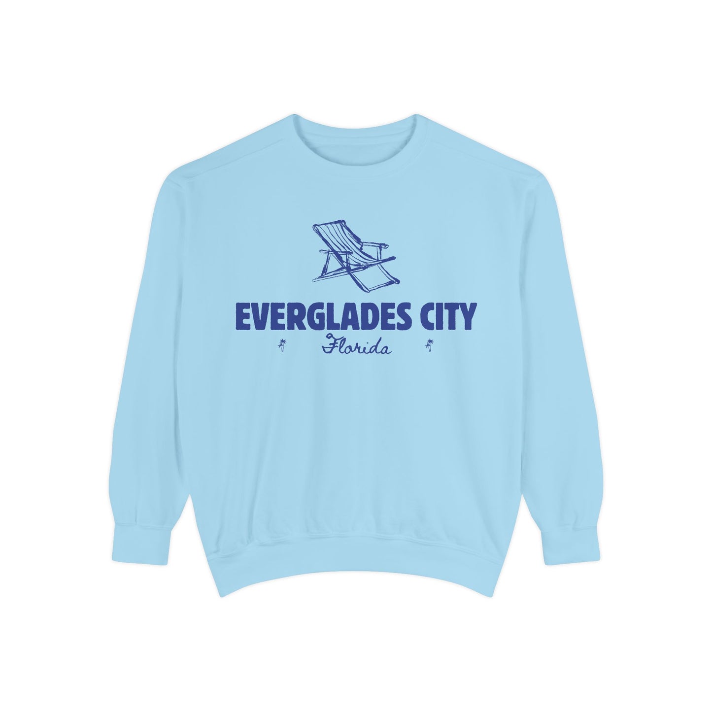 Everglades City Vibes Unisex Sweatshirt | Garment-Dyed Comfort, Perfect for Casual Outings, Travel, Gifts, Autumn Days