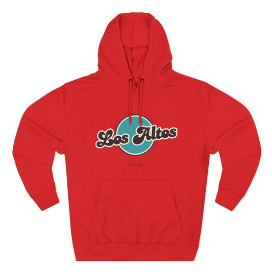 Los Altos Retro Vibe Hoodie for Casual Days, Streetwear, Unisex Gift, Cozy Layering Apparel