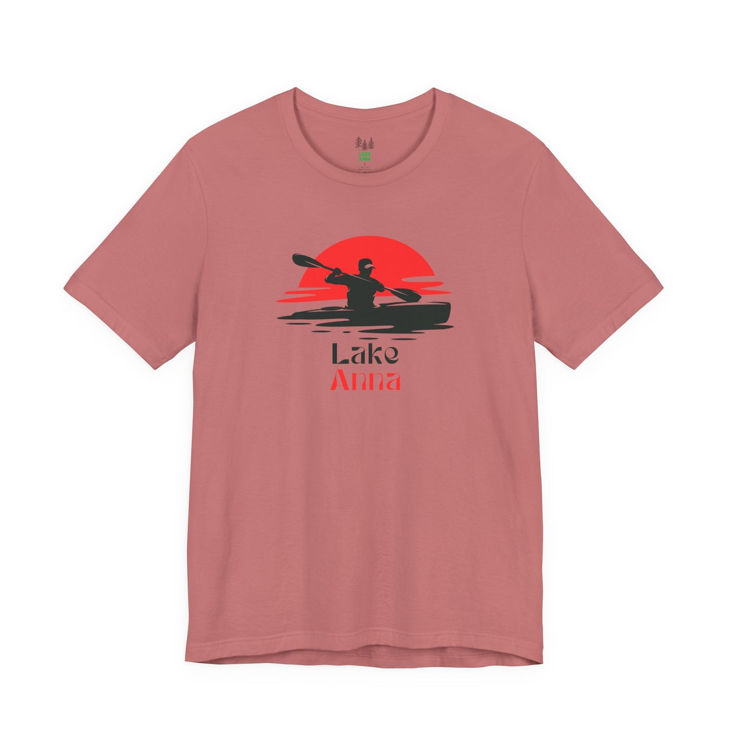 Lake Anna Tee - Kayaking Graphic Unisex Jersey Short Sleeve Shirt, Outdoor Adventure Gift, Summer Vibes, Lake Lover Apparel
