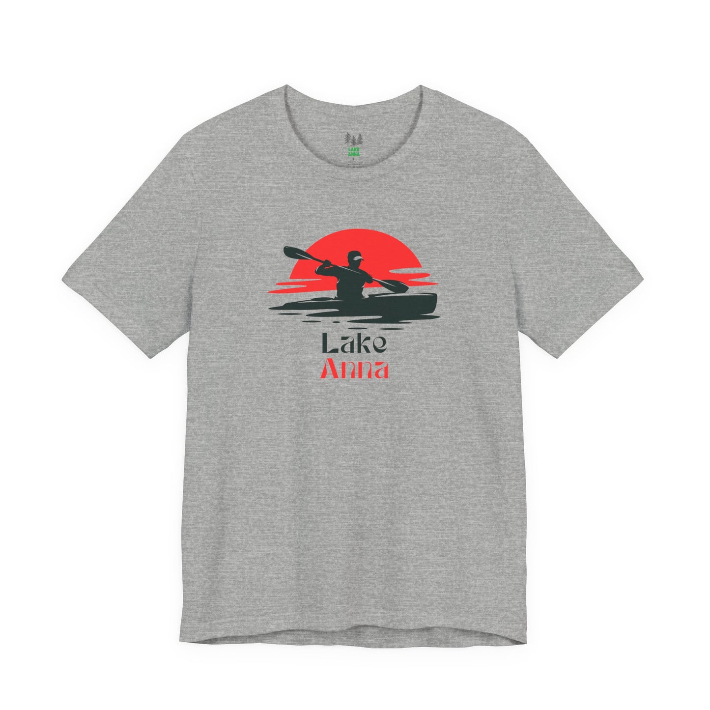 Lake Anna Tee - Kayaking Graphic Unisex Jersey Short Sleeve Shirt, Outdoor Adventure Gift, Summer Vibes, Lake Lover Apparel