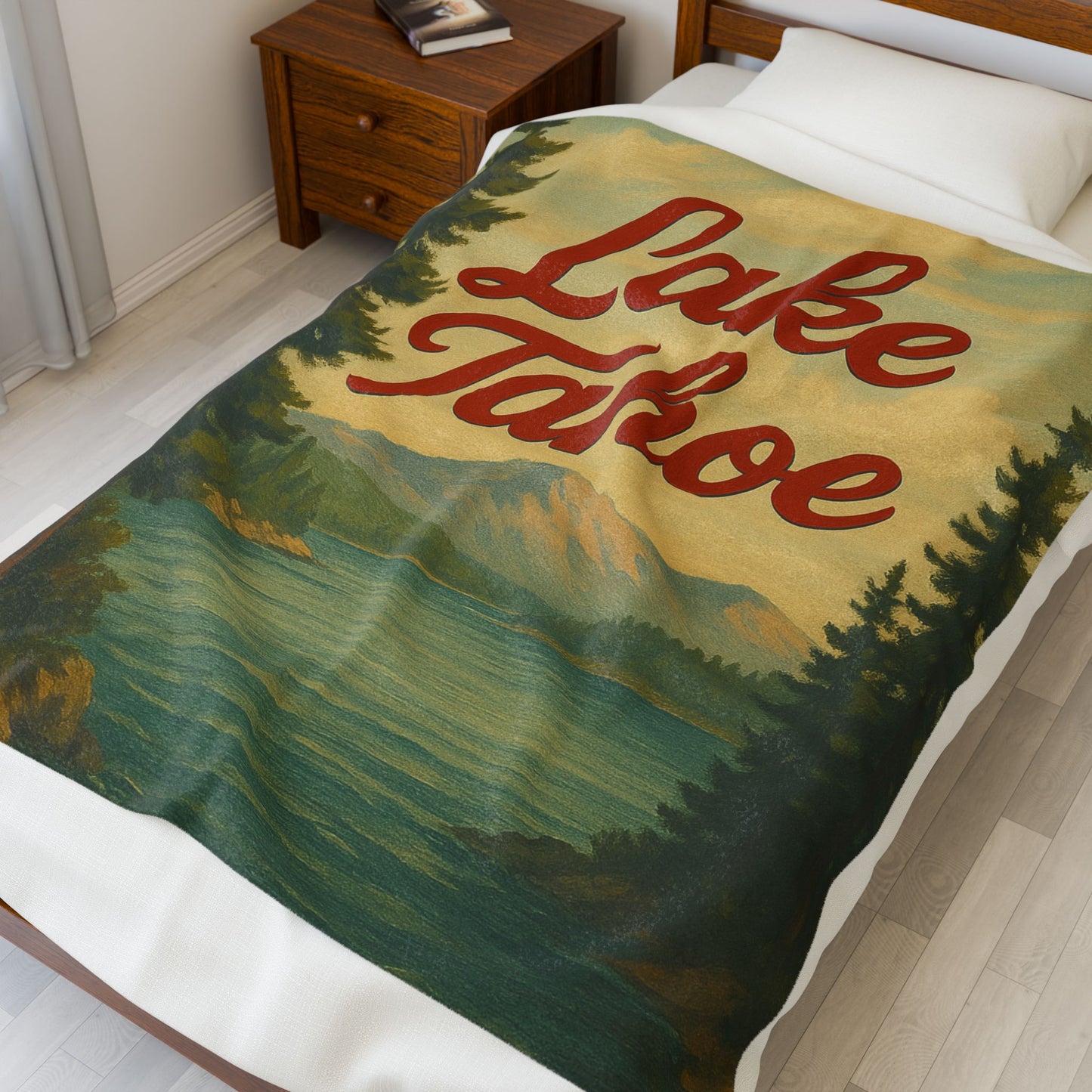 Lake Tahoe Velveteen Plush Blanket