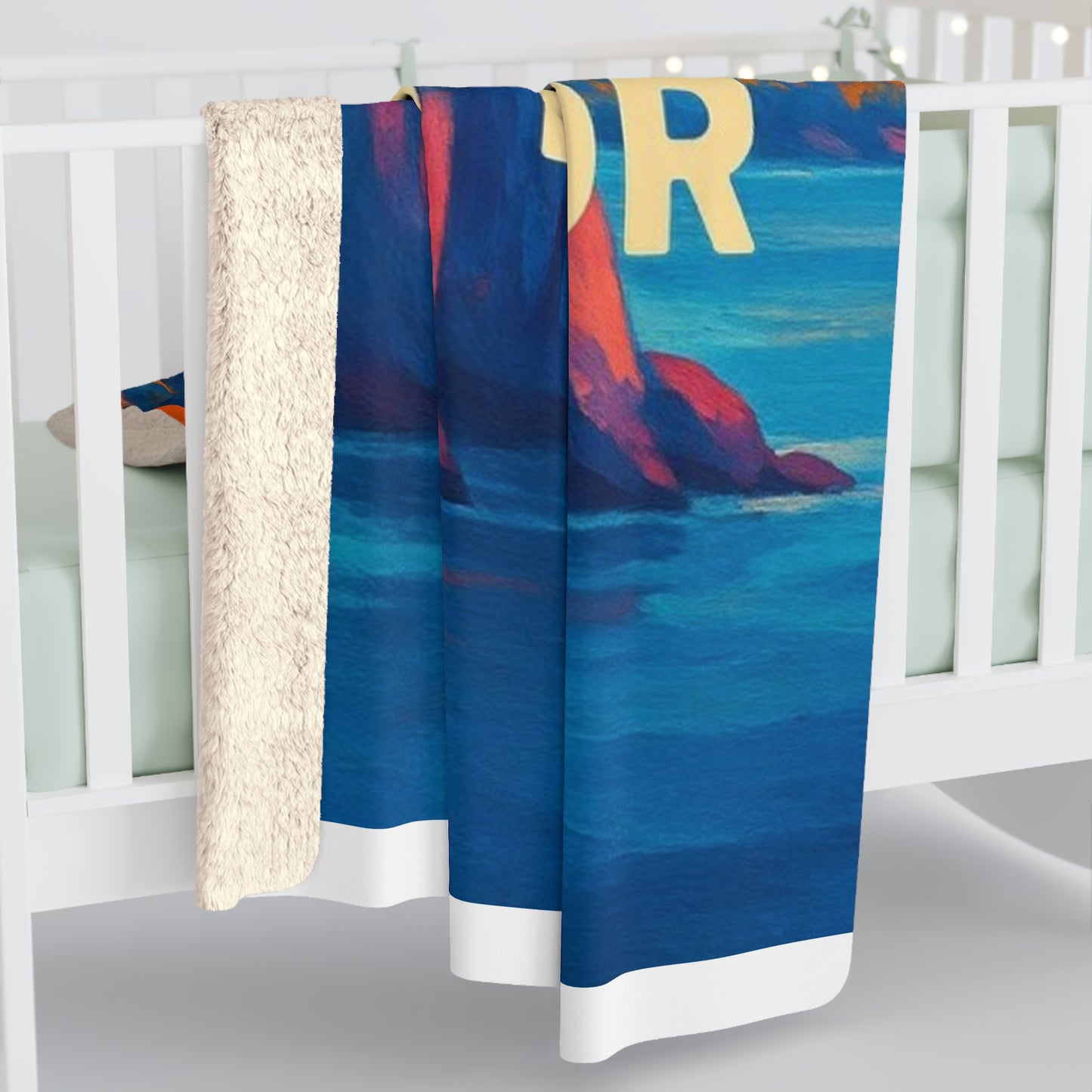 Lake Superior Sherpa Fleece Blanket