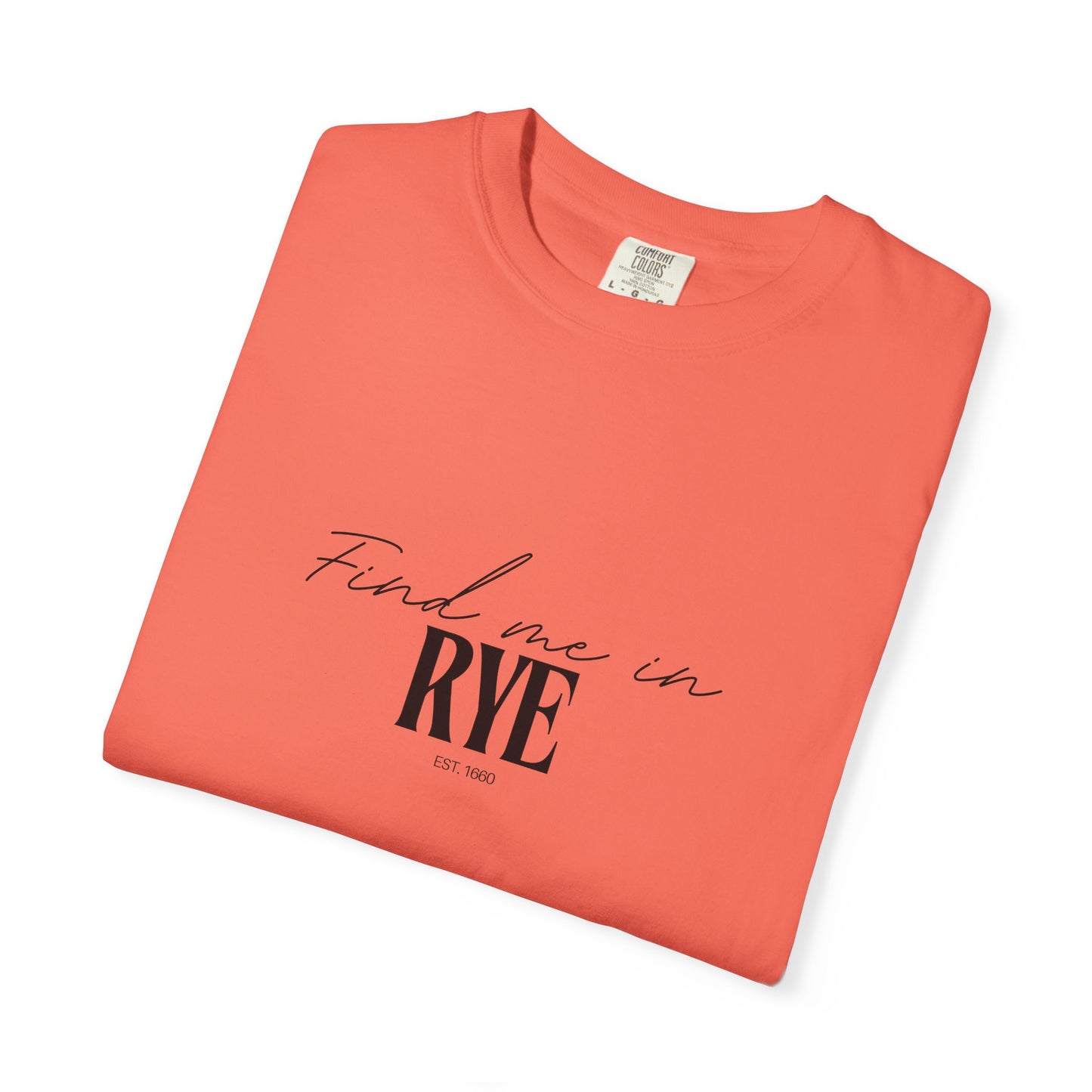 Rye Vibes Unisex Garment-Dyed T-Shirt, Casual Wear, Gifts for Locals, Trendy Summer Essential, Comfortable Everyday Tee