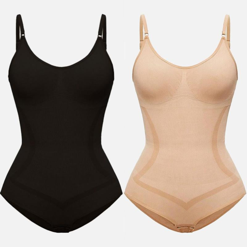 VVL Fallfreshness Women'S Seamless round Neck Shapewear Basic Comfortable Sleeveless Tummy Control and Butt Lifting Shapewear for Daily