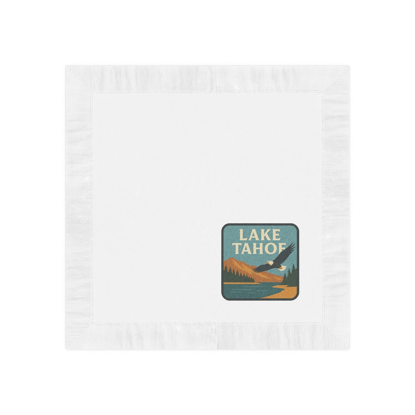 Lake Tahoe White Coined Napkins