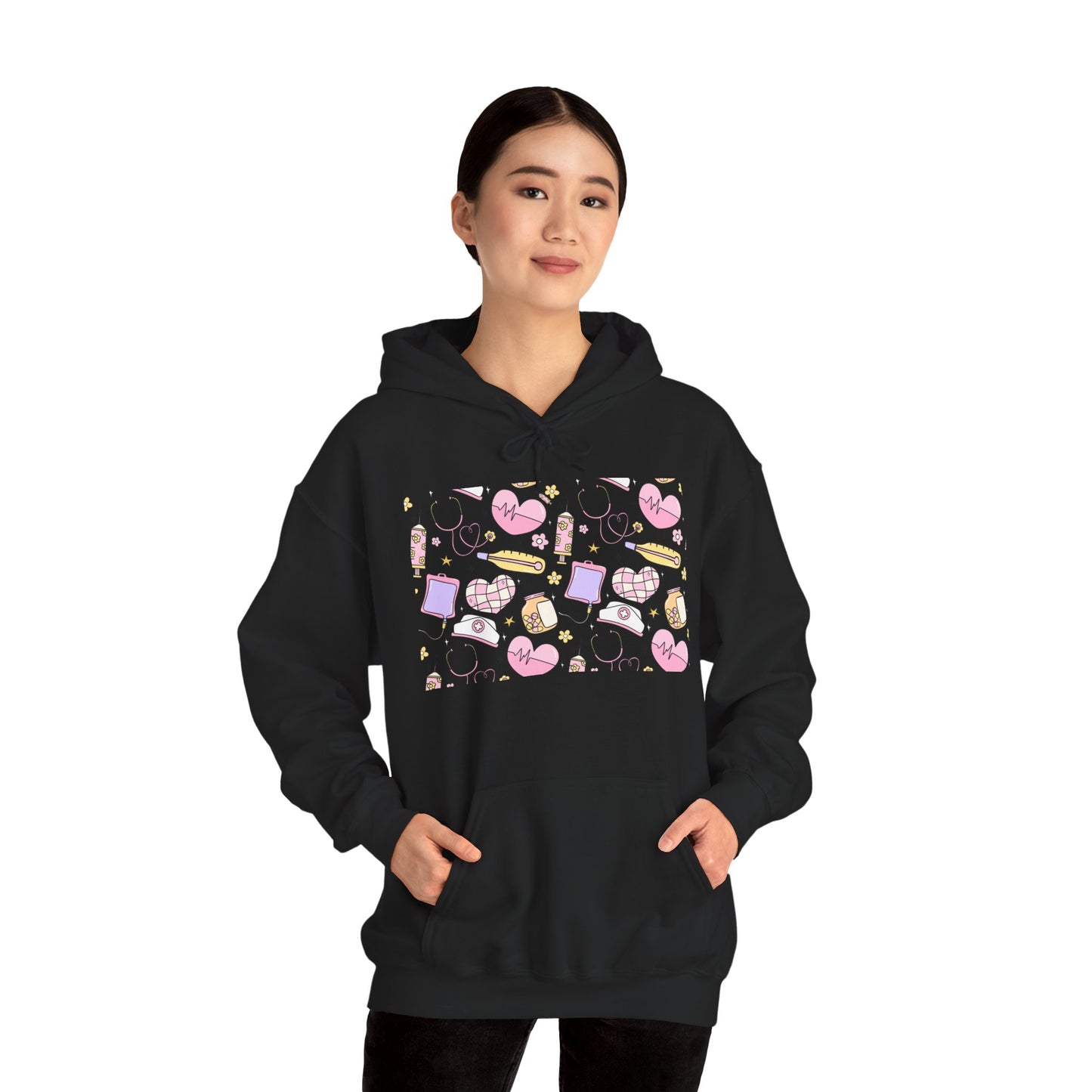 Nurse Cute Foodie Graphic Sweatshirt, Cozy Food Lover Pullover, Trendy Unisex Hoodie, Gift for Foodies, Cute Casual Wear